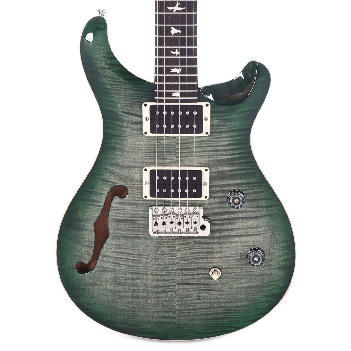 PRS CE24 Semi-Hollow Custom Color Trampas Green Burst Electric Guitars / Semi-Hollow