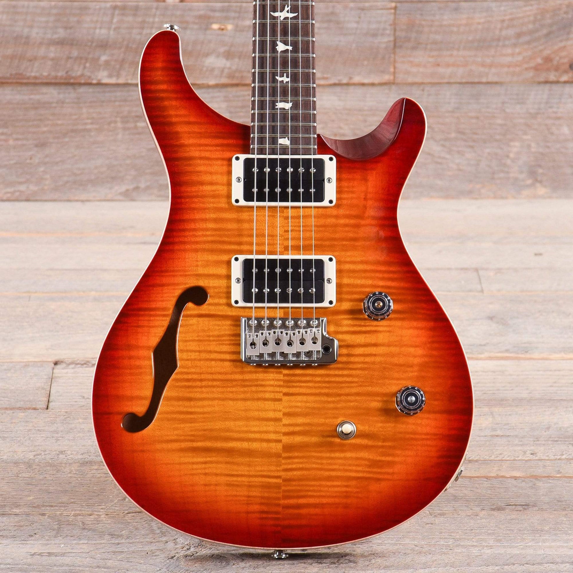 PRS CE24 Semi-Hollow Dark Cherry Sunburst Electric Guitars / Semi-Hollow