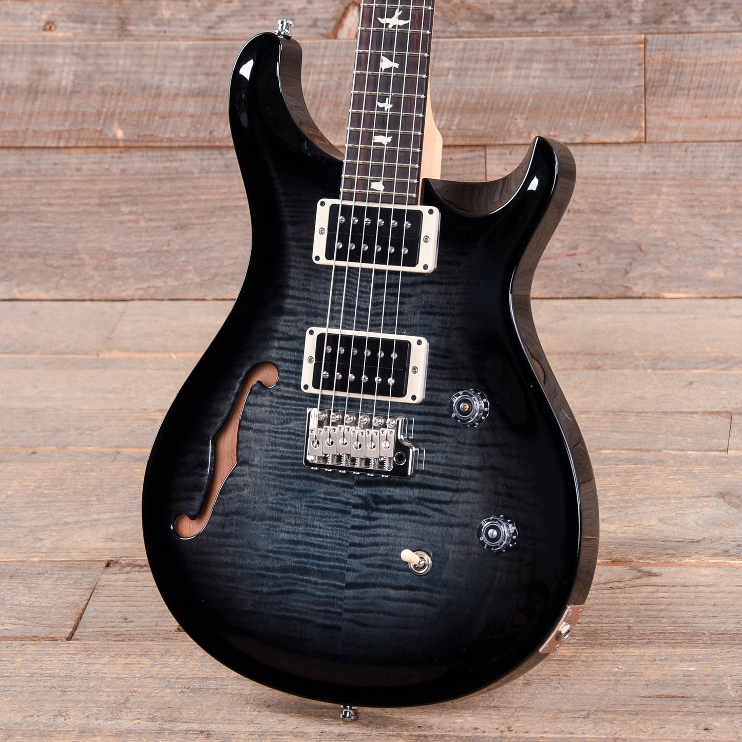 PRS CE24 Semi-Hollow Faded Blue Smokeburst Electric Guitars / Semi-Hollow