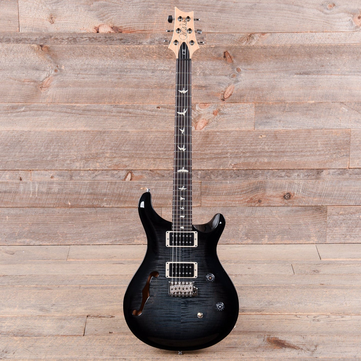 PRS CE24 Semi-Hollow Faded Blue Smokeburst Electric Guitars / Semi-Hollow