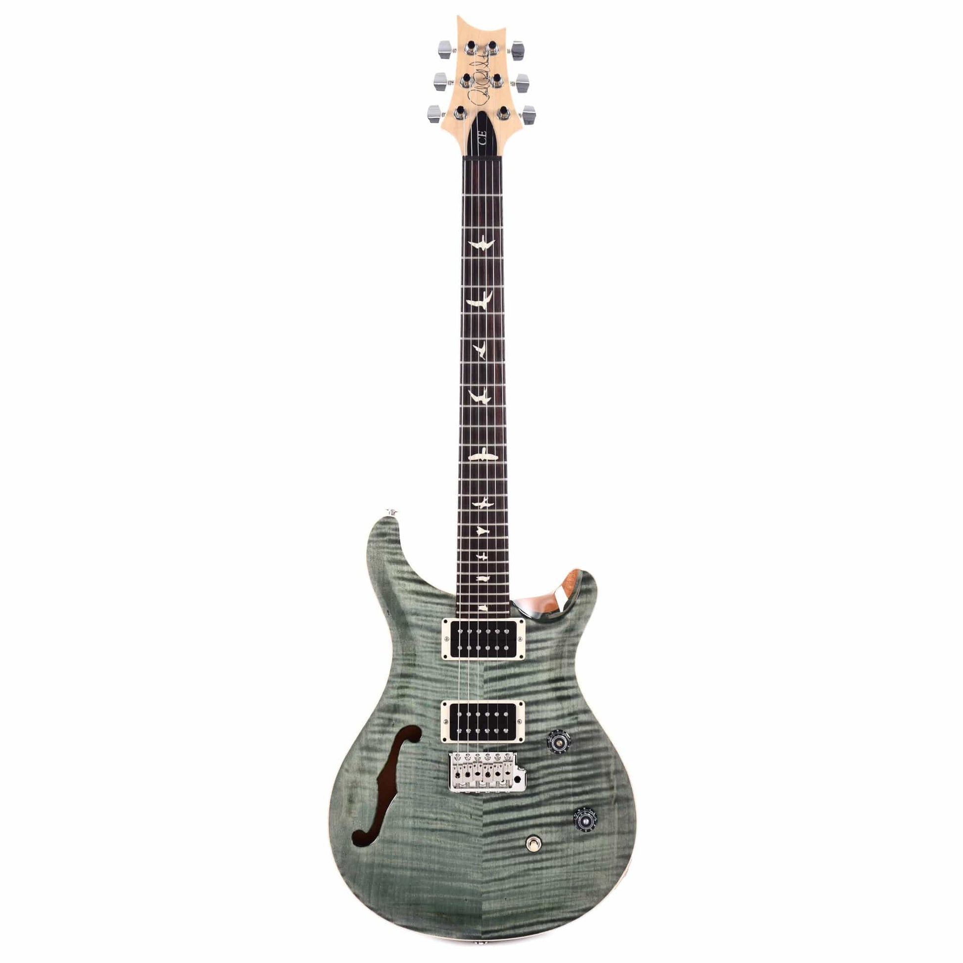PRS CE24 Semi-Hollow Trampas Green Electric Guitars / Semi-Hollow