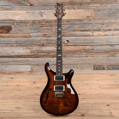 PRS Custom 24 Semi-Hollow 10 Top Black Gold Wrap 2014 Electric Guitars / Semi-Hollow