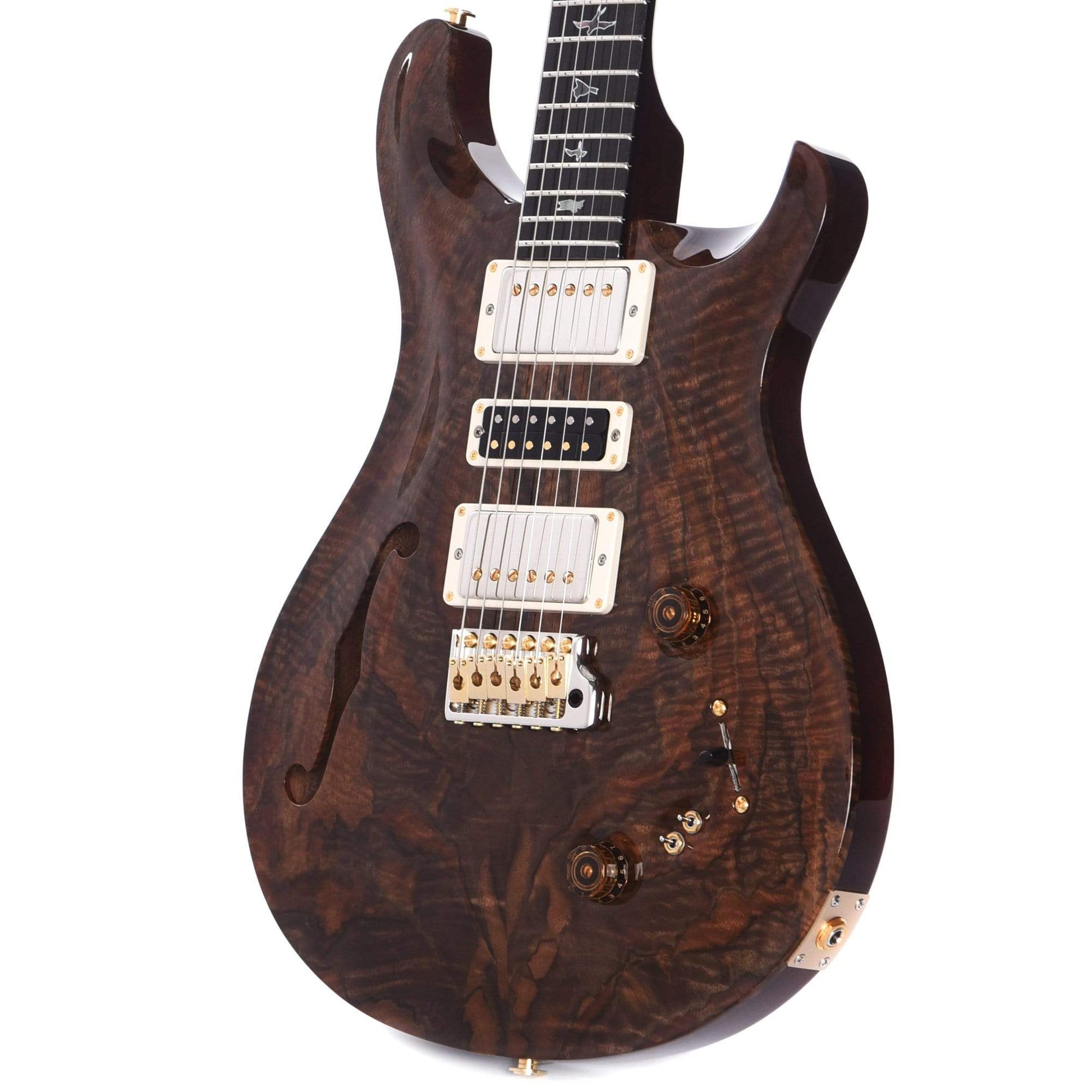 PRS Private Stock #7895 Special Semi-Hollow F-Hole Natural Figured Walnut w/Figured Mahogany Neck & Ebony Fingerboard Electric Guitars / Semi-Hollow