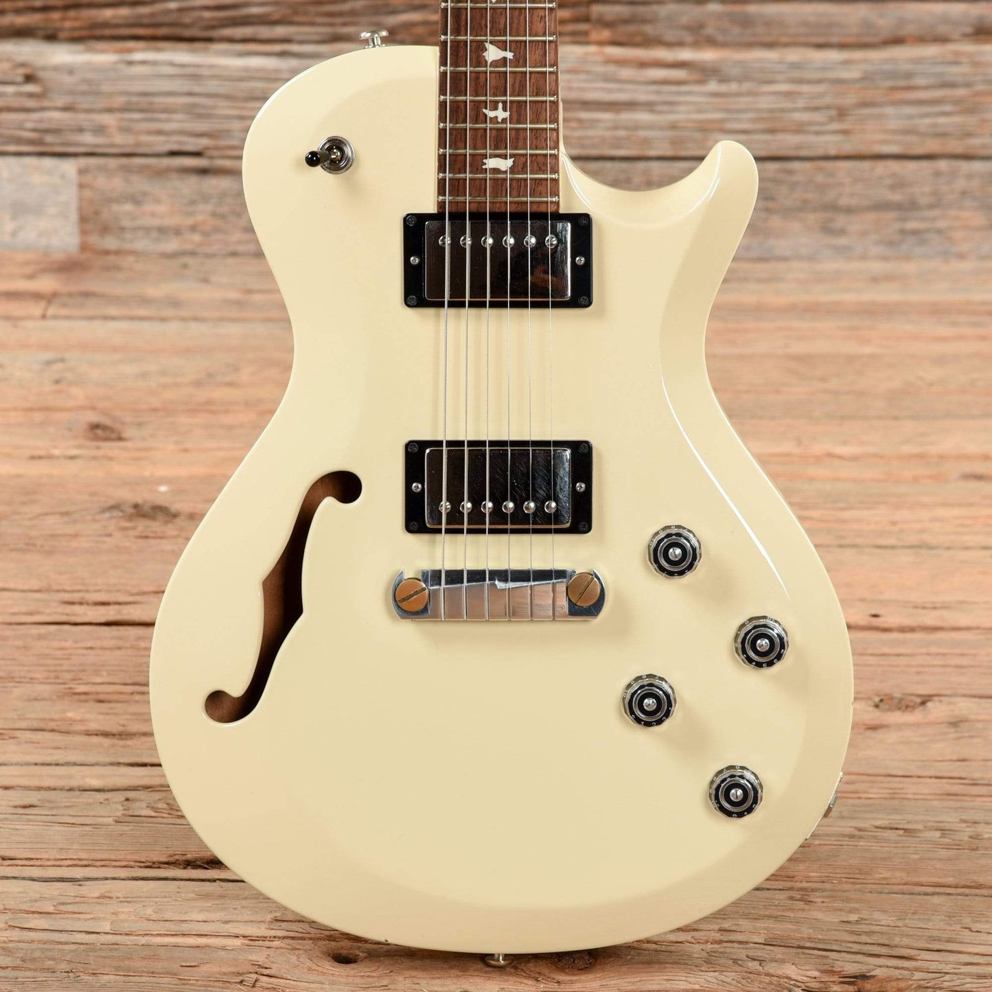 PRS S2 Singlecut Semi-Hollow Antique White 2015 Electric Guitars / Semi-Hollow