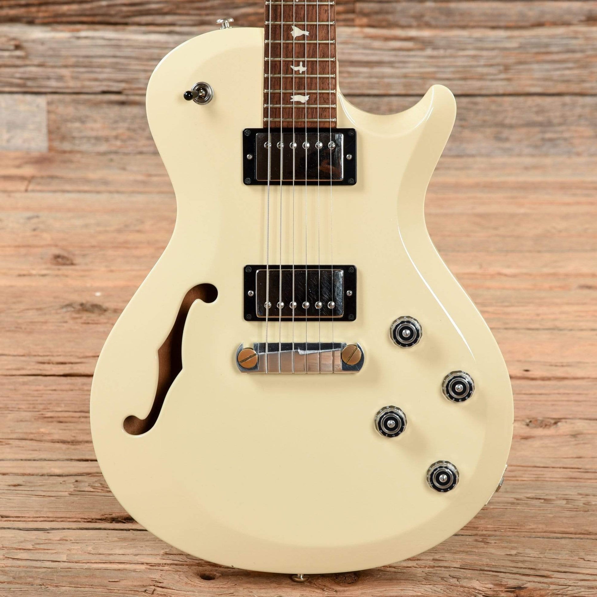 PRS S2 Singlecut Semi-Hollow Antique White 2015 Electric Guitars / Semi-Hollow