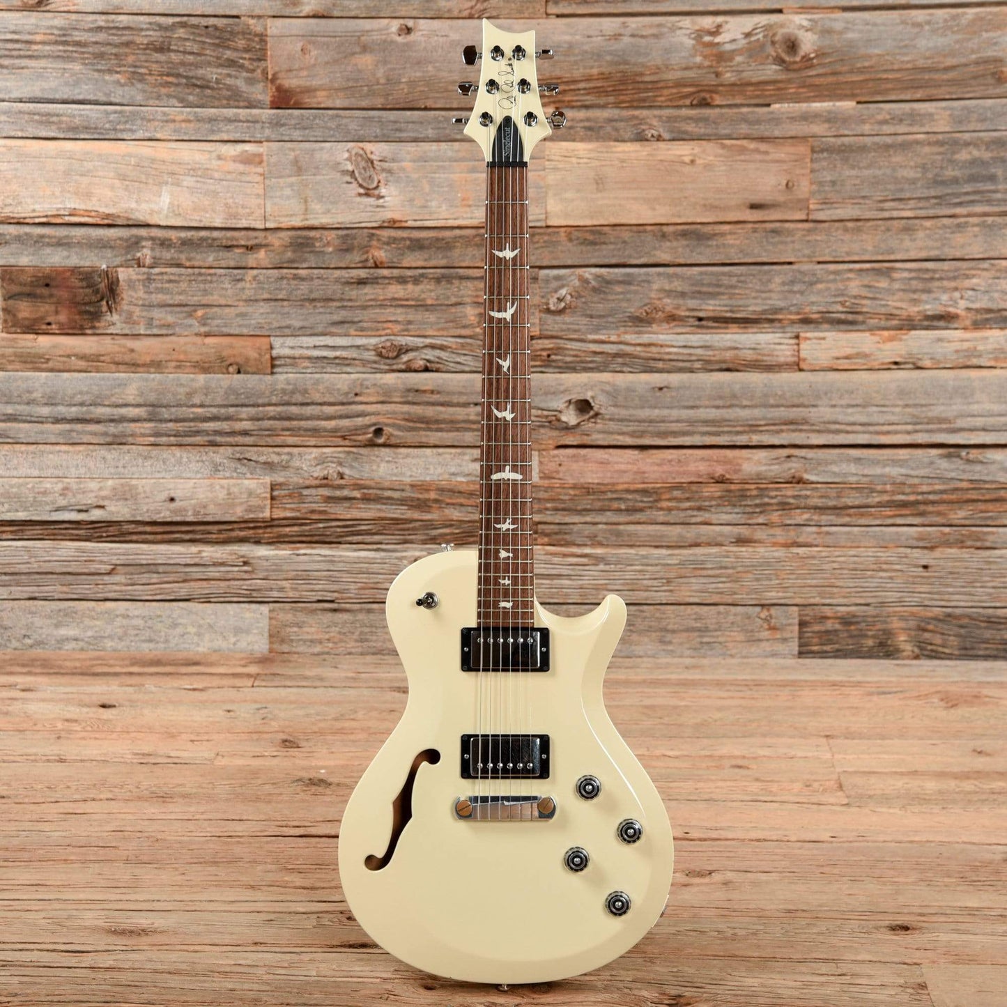 PRS S2 Singlecut Semi-Hollow Antique White 2015 Electric Guitars / Semi-Hollow