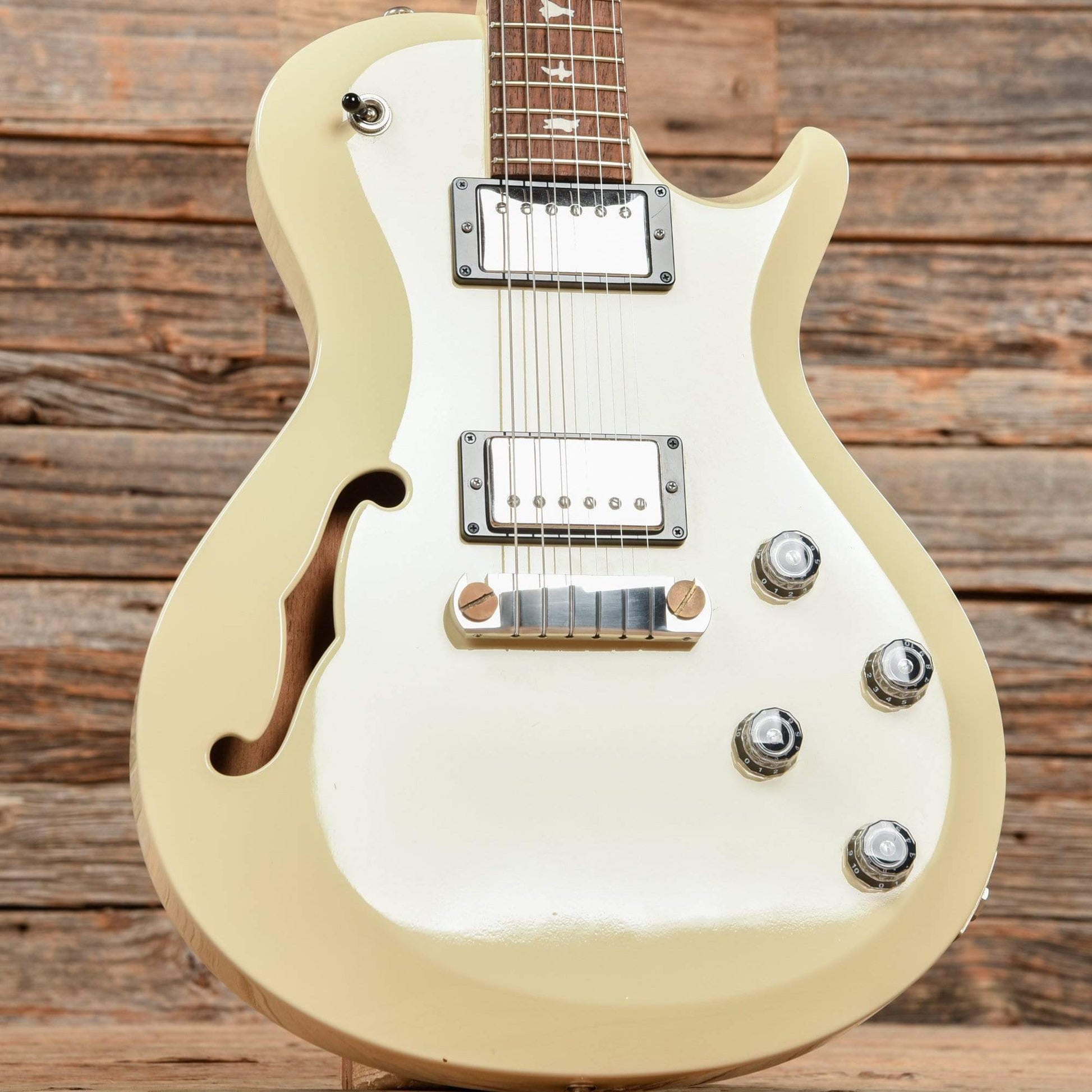 PRS S2 Singlecut Semi-Hollow Antique White 2015 Electric Guitars / Semi-Hollow
