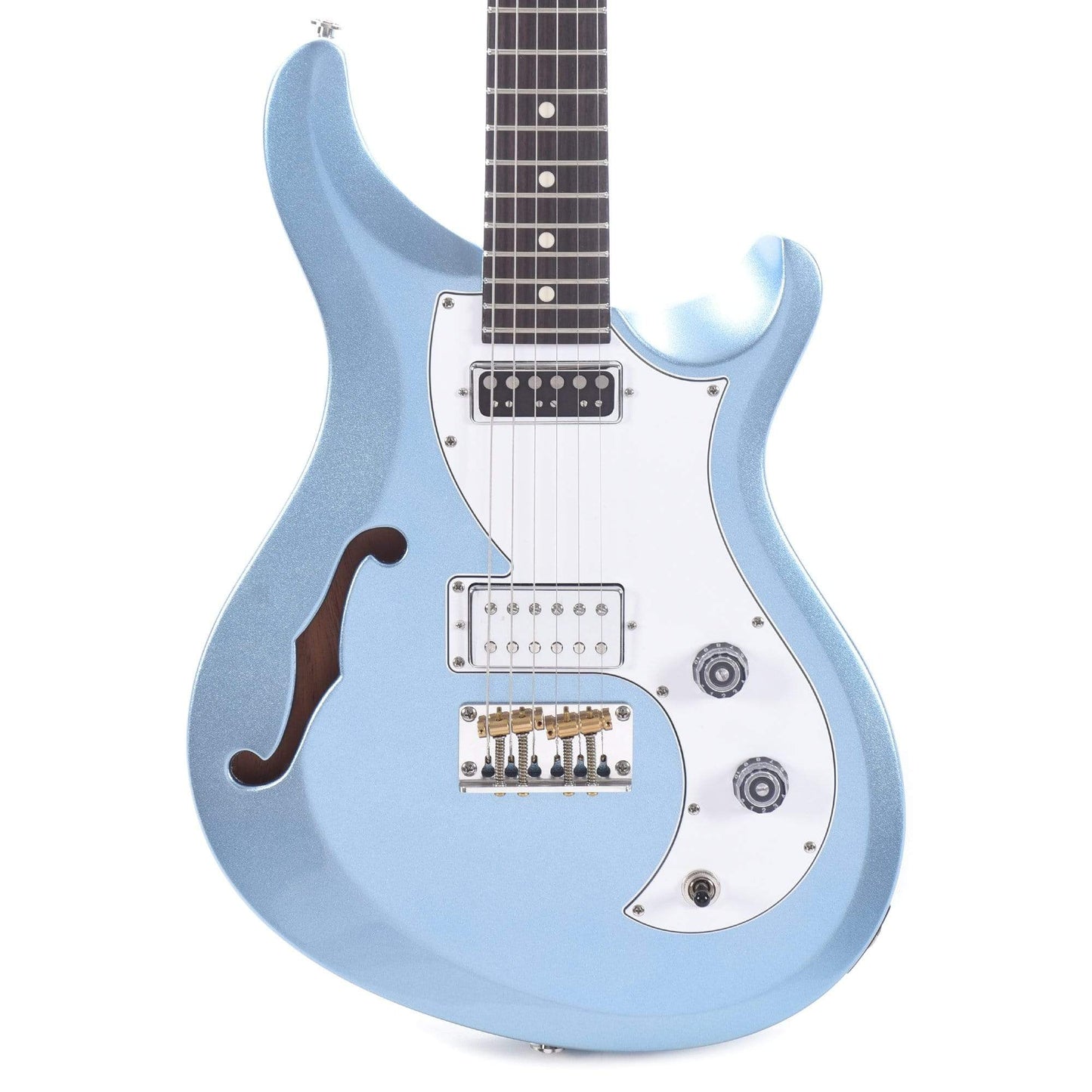 PRS S2 Vela Semi-Hollow Frost Blue Metallic Electric Guitars / Semi-Hollow