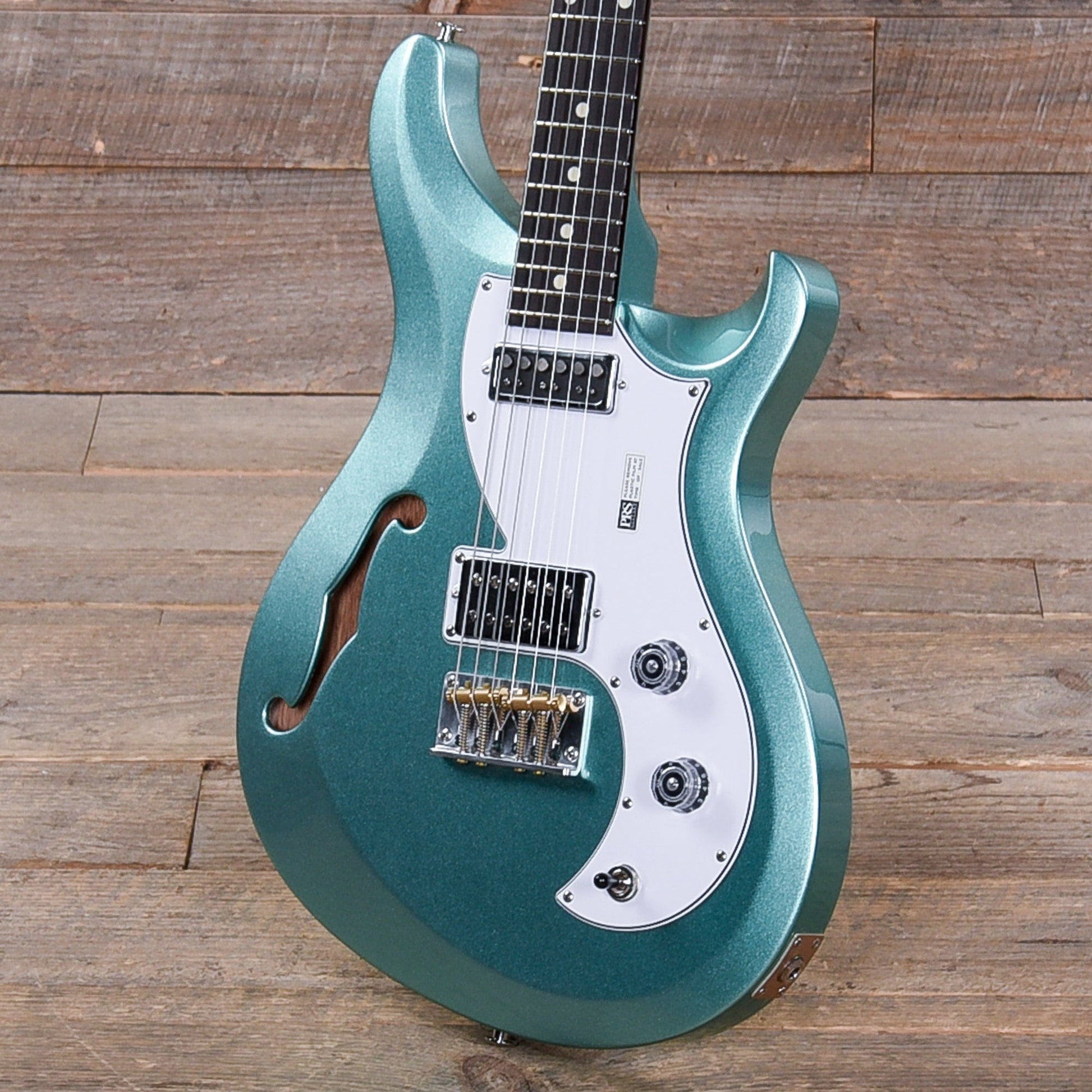 PRS S2 Vela Semi-Hollow Frost Green Metallic Electric Guitars / Semi-Hollow