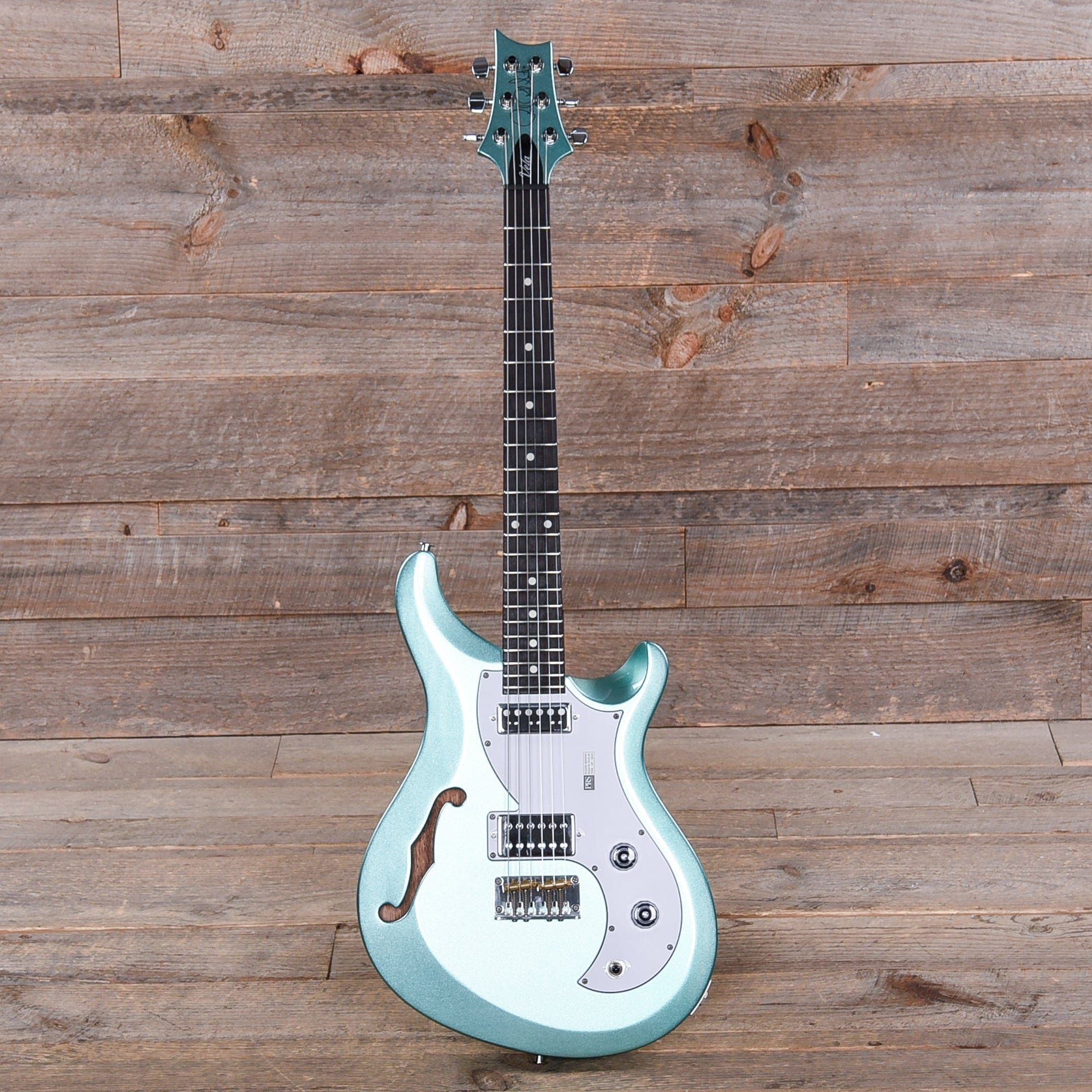 PRS S2 Vela Semi-Hollow Frost Green Metallic Electric Guitars / Semi-Hollow