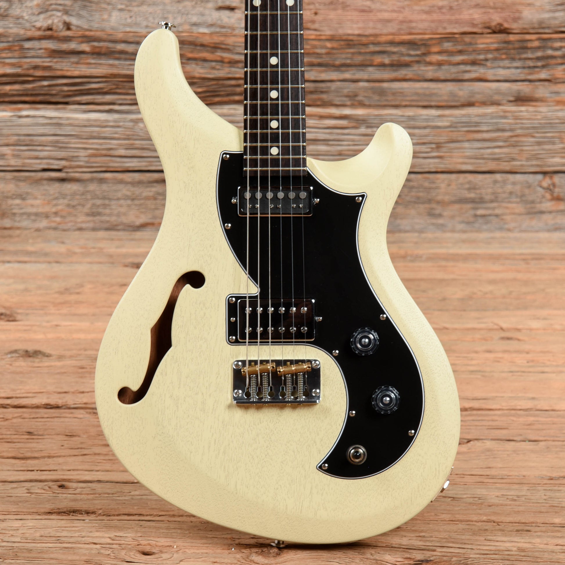 PRS S2 Vela Semi-Hollow Satin Antique White 2021 Electric Guitars / Semi-Hollow