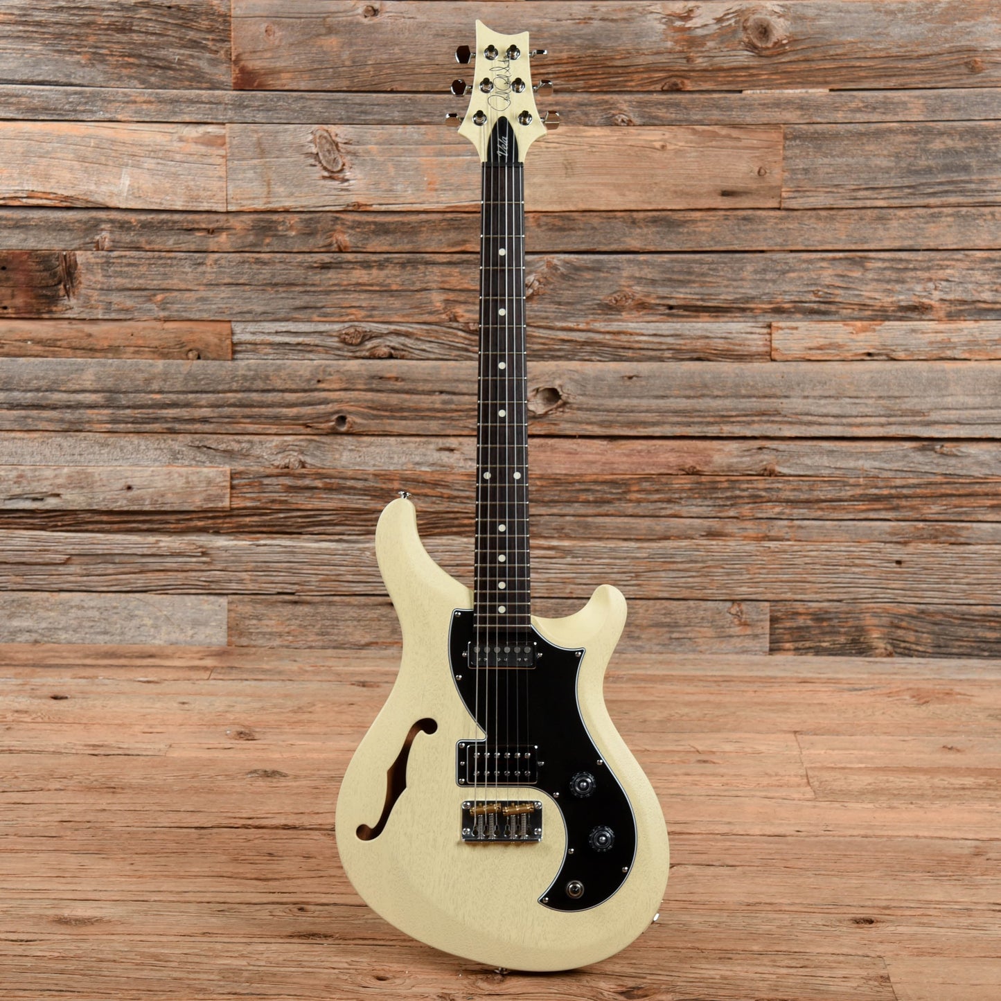 PRS S2 Vela Semi-Hollow Satin Antique White 2021 Electric Guitars / Semi-Hollow