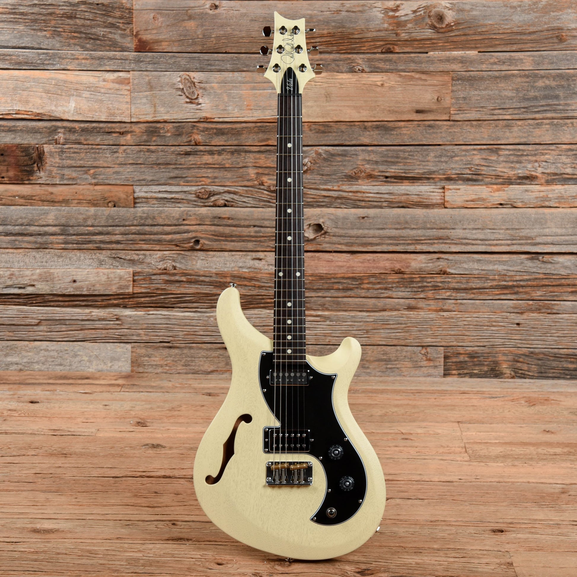 PRS S2 Vela Semi-Hollow Satin Antique White 2021 Electric Guitars / Semi-Hollow