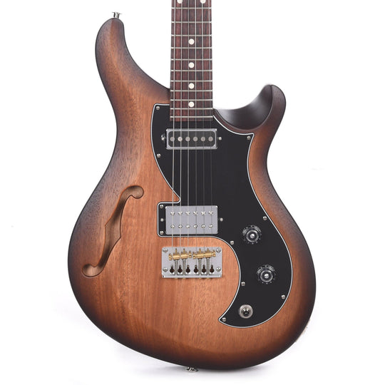 PRS Satin Nitro S2 Semi Hollow Vela Vintage McCarty Tobacco Sunburst Satin Electric Guitars / Semi-Hollow