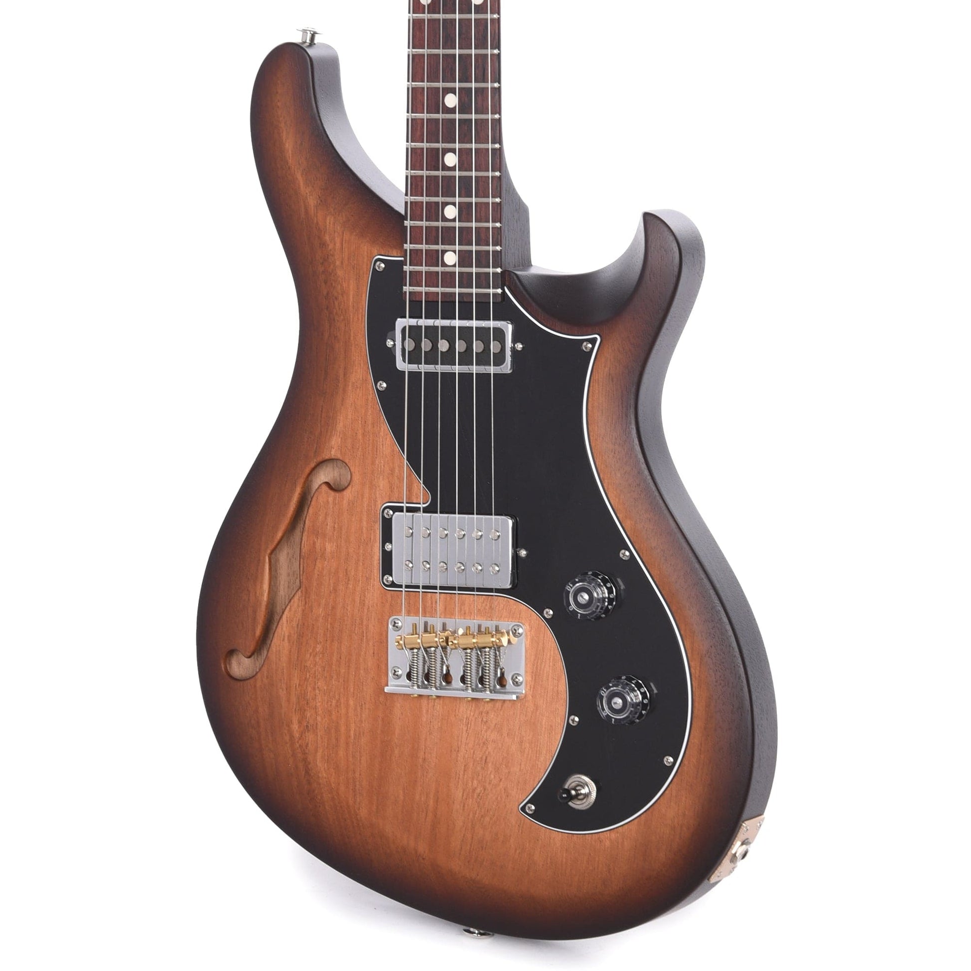 PRS Satin Nitro S2 Semi Hollow Vela Vintage McCarty Tobacco Sunburst Satin Electric Guitars / Semi-Hollow
