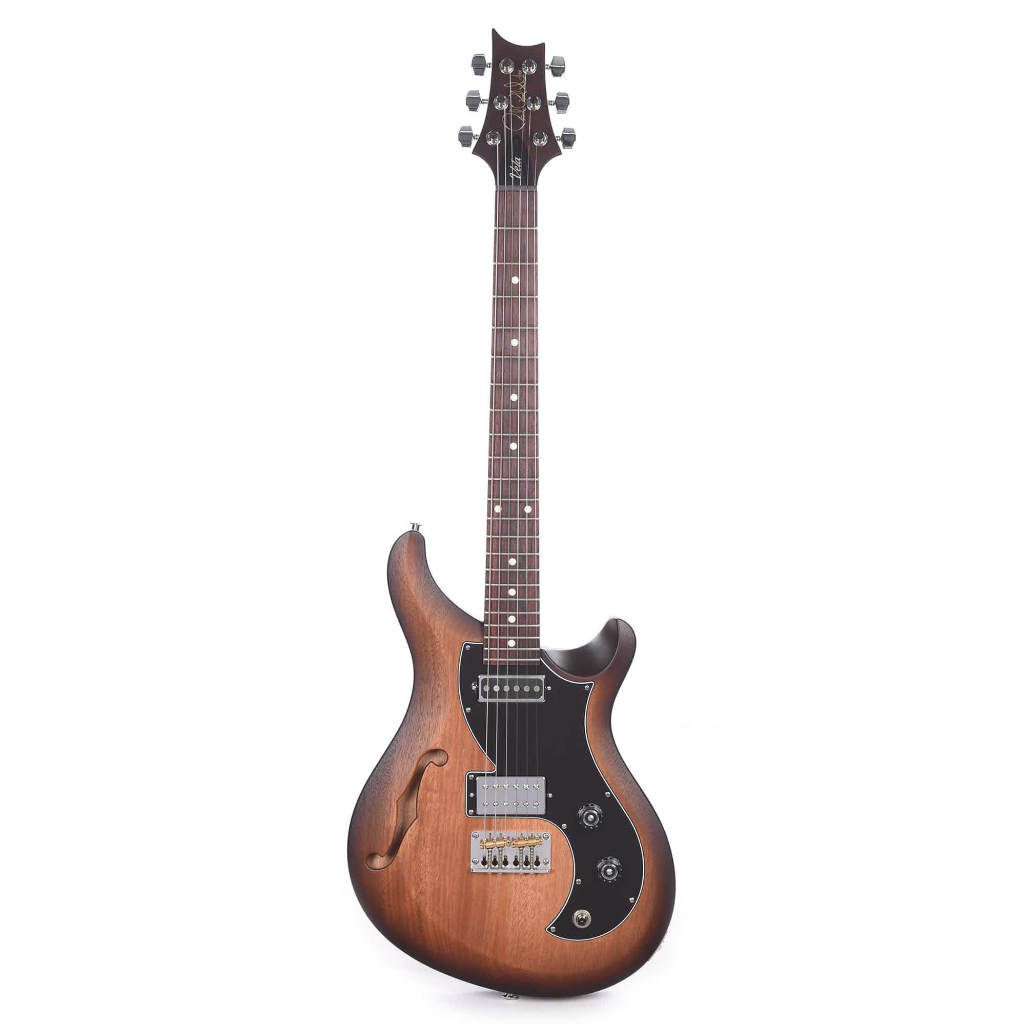 PRS Satin Nitro S2 Semi Hollow Vela Vintage McCarty Tobacco Sunburst Satin Electric Guitars / Semi-Hollow
