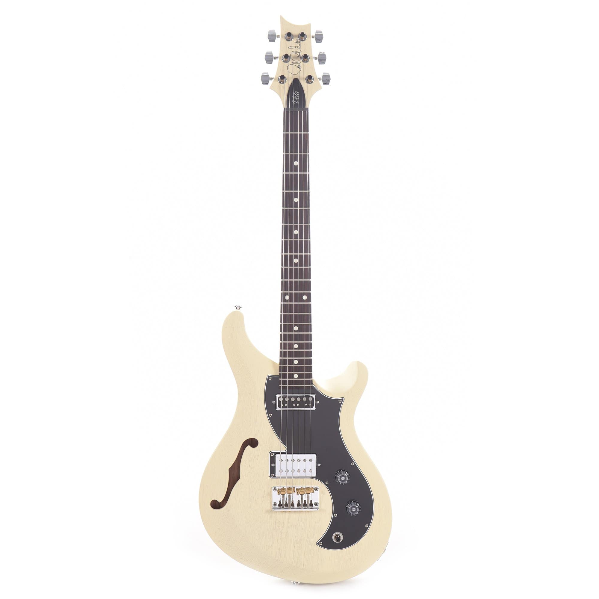 PRS Satin S2 Vela Semi Hollow Antique White Satin Electric Guitars / Semi-Hollow
