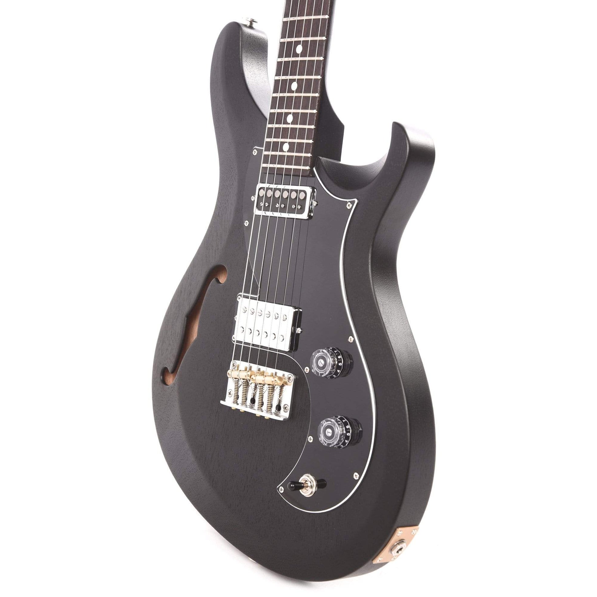 PRS Satin S2 Vela Semi Hollow Charcoal Satin Electric Guitars / Semi-Hollow