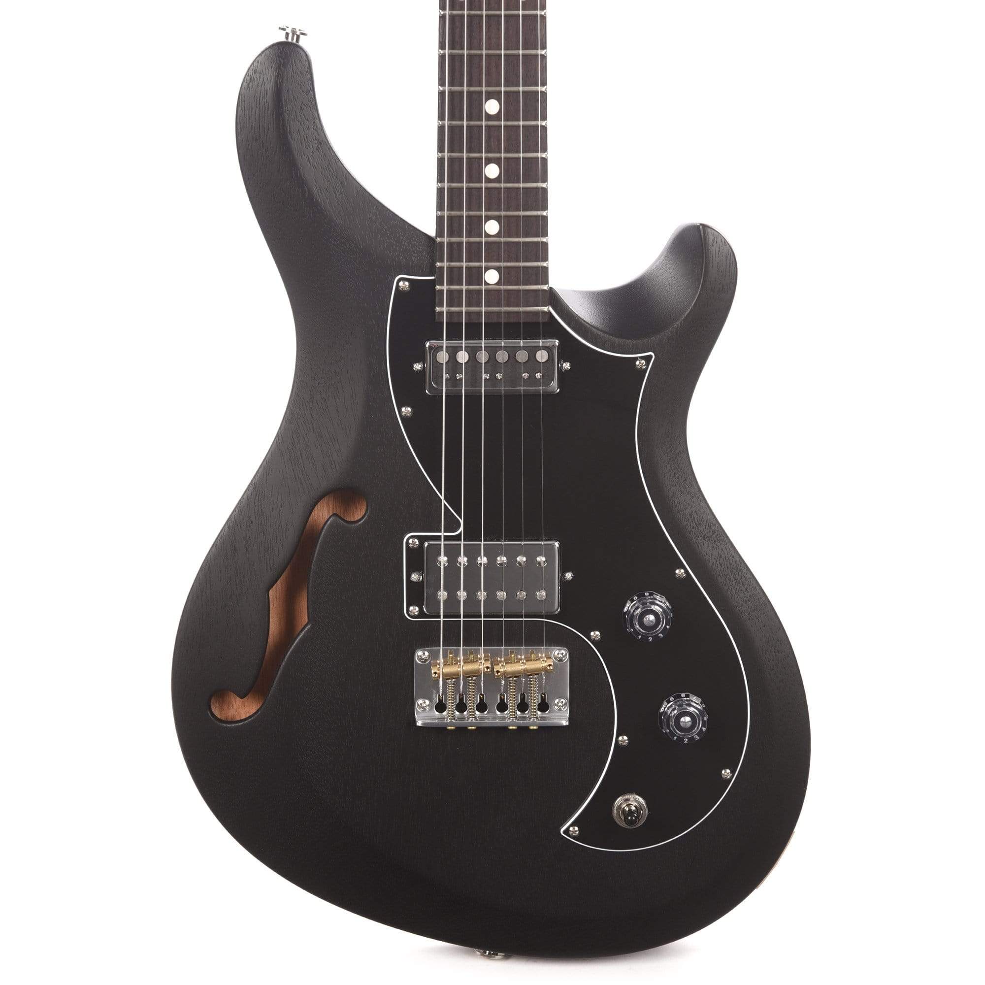 PRS Satin S2 Vela Semi Hollow Charcoal Satin Electric Guitars / Semi-Hollow