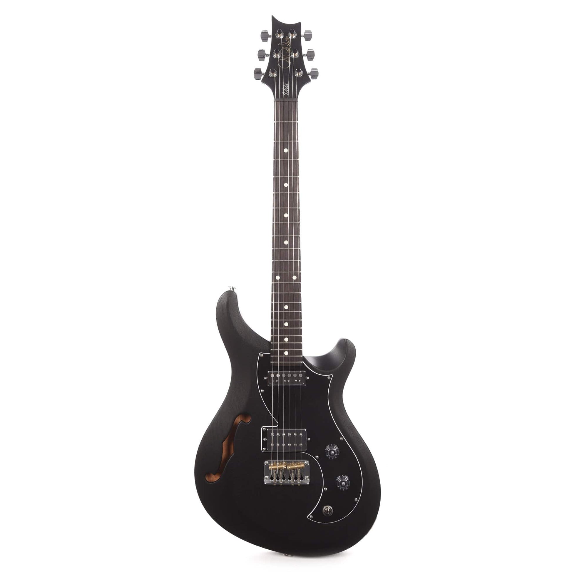 PRS Satin S2 Vela Semi Hollow Charcoal Satin Electric Guitars / Semi-Hollow
