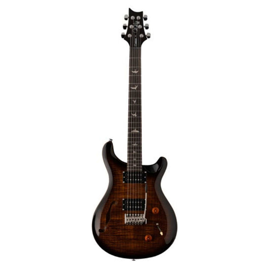 PRS SE Custom 22 Semi-Hollow Black Gold Sunburst w/Gig Bag Electric Guitars / Semi-Hollow
