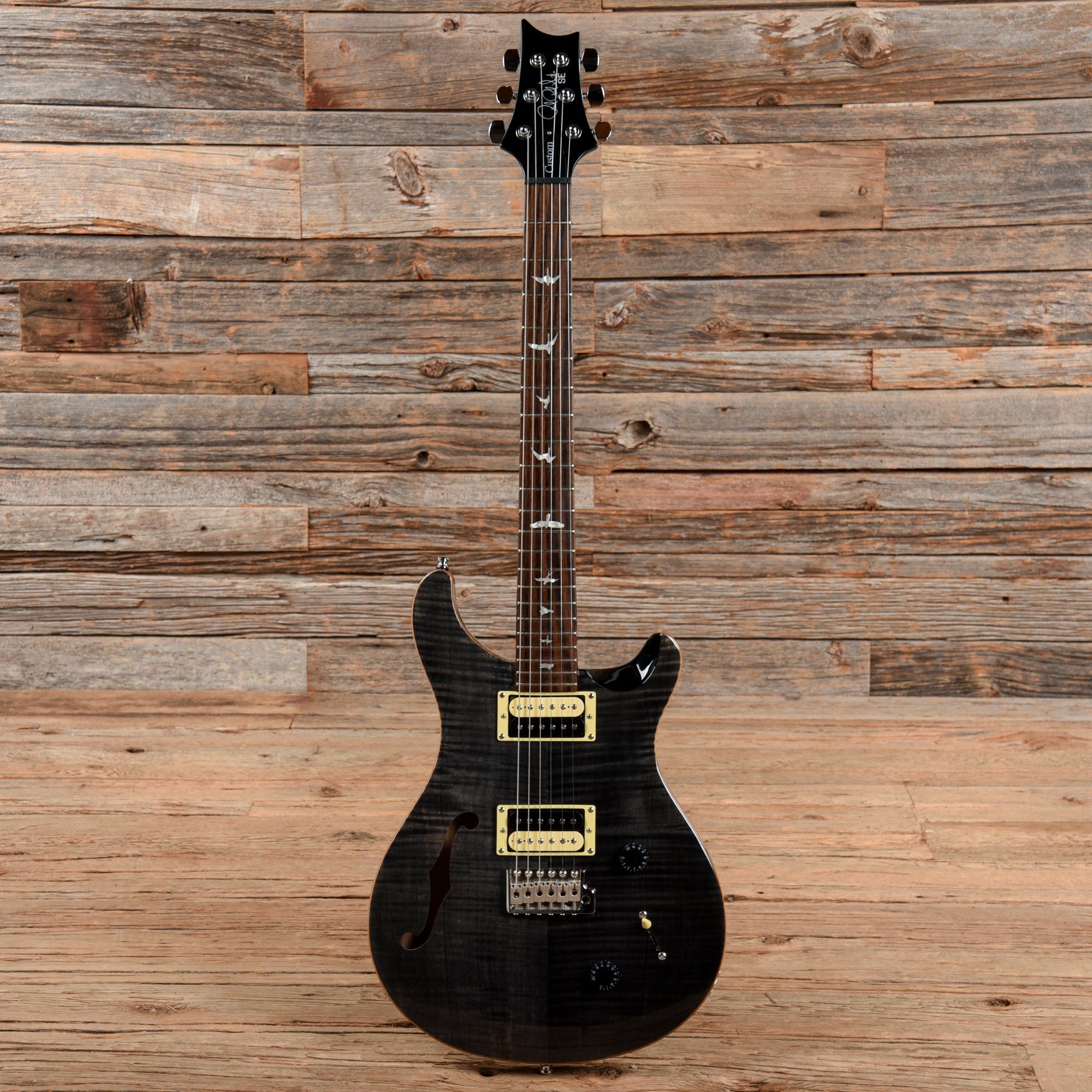 PRS SE Custom 22 Semi-Hollow Grey Black Electric Guitars / Semi-Hollow