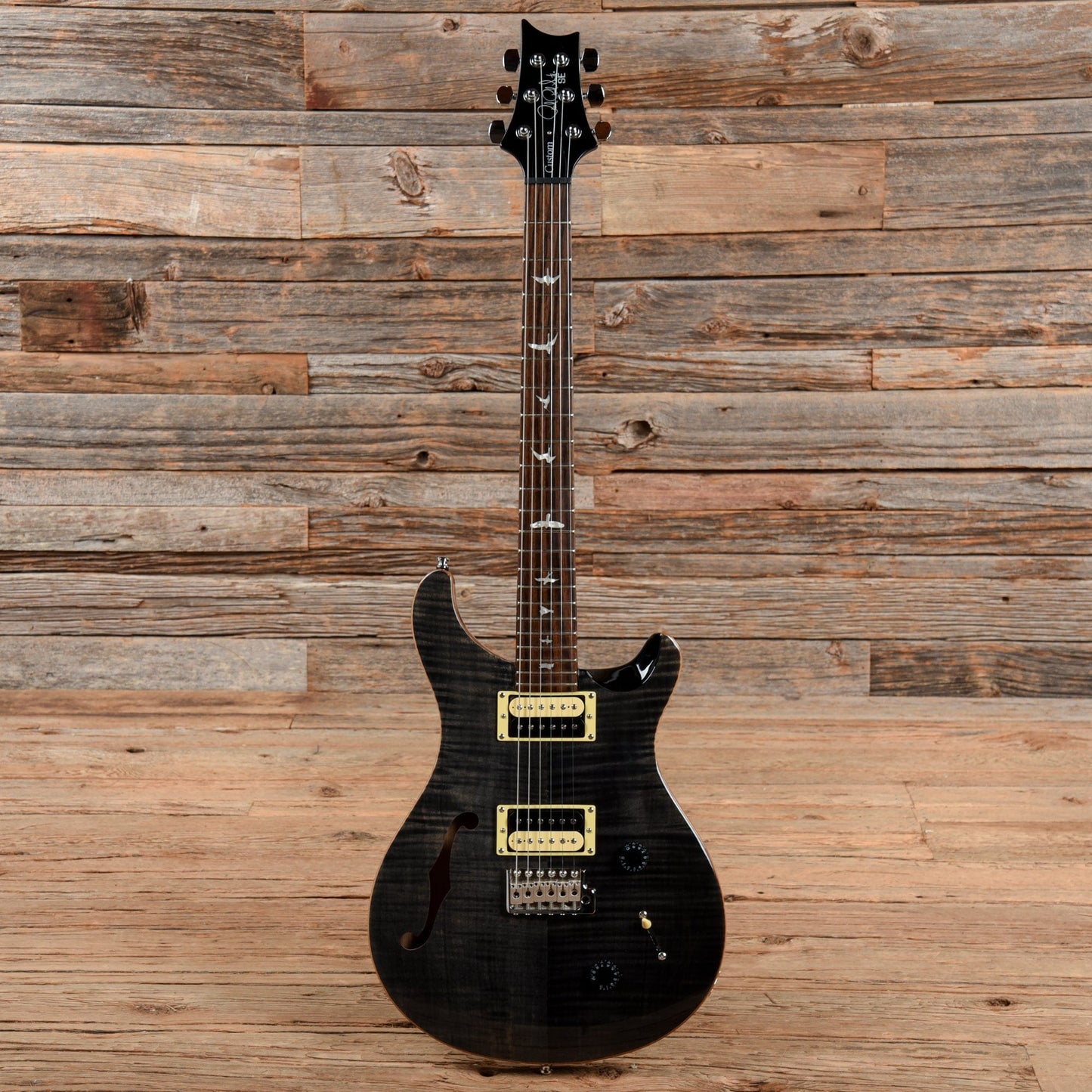 PRS SE Custom 22 Semi-Hollow Grey Black Electric Guitars / Semi-Hollow