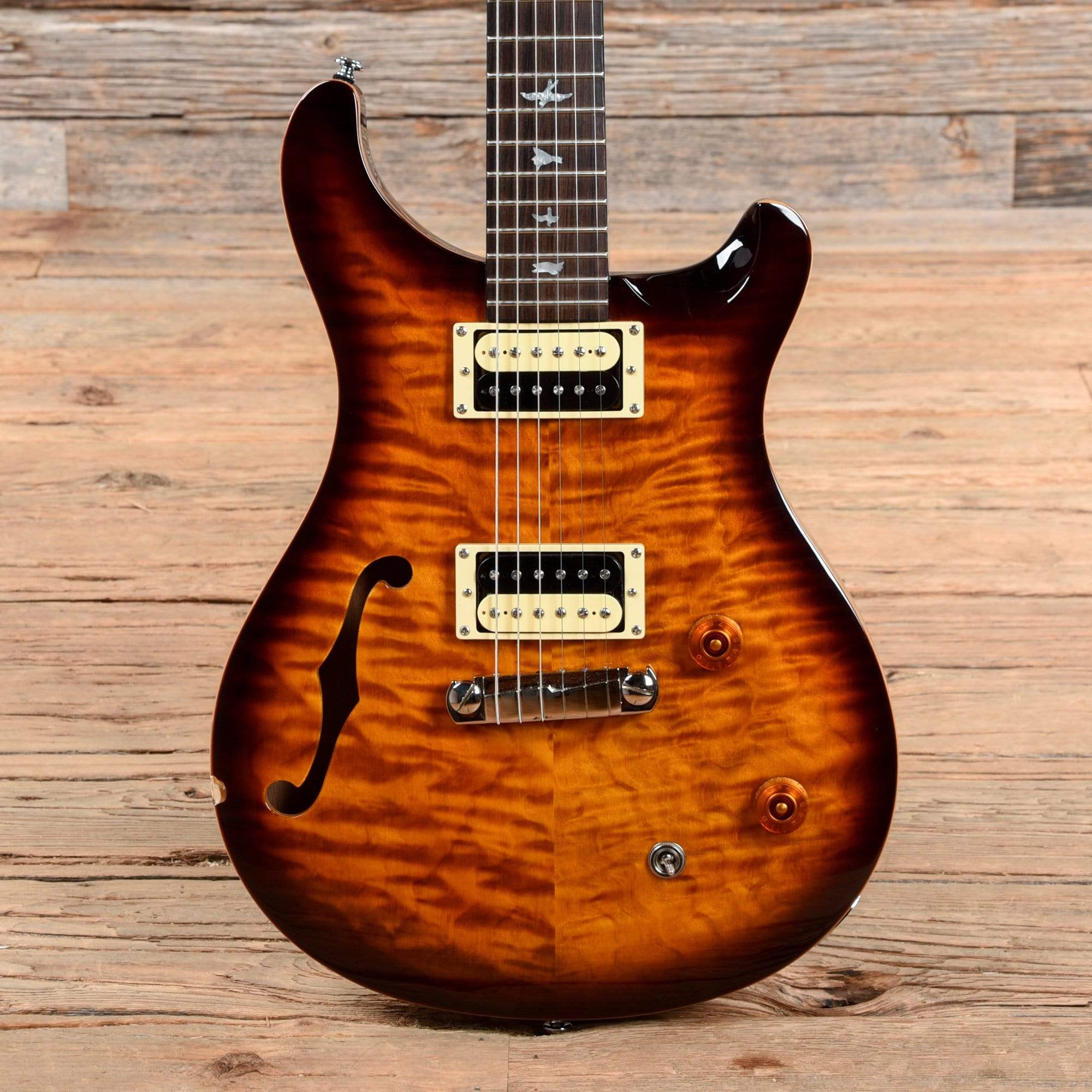 PRS SE Custom 22 Semi-Hollow Sunburst 2015 – Chicago Music Exchange