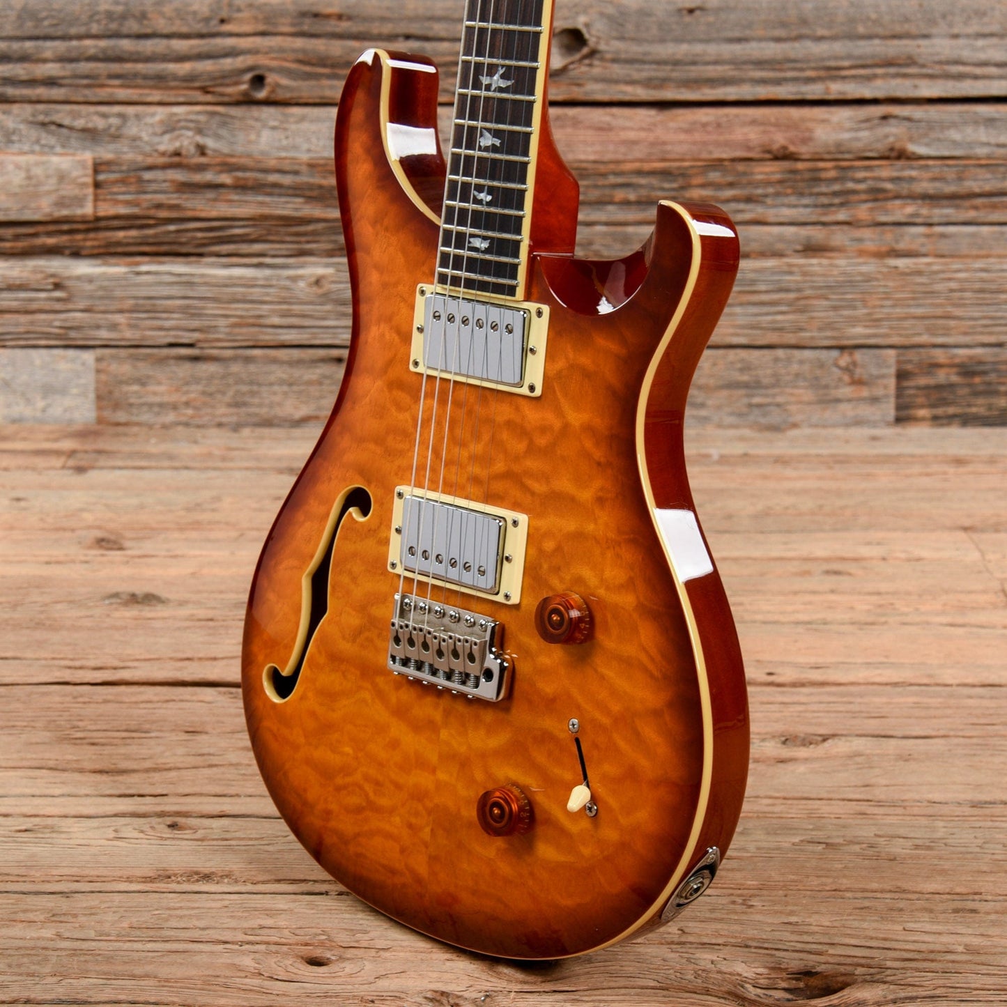 PRS SE Custom 22 Semi-Hollow Sunburst Electric Guitars / Semi-Hollow