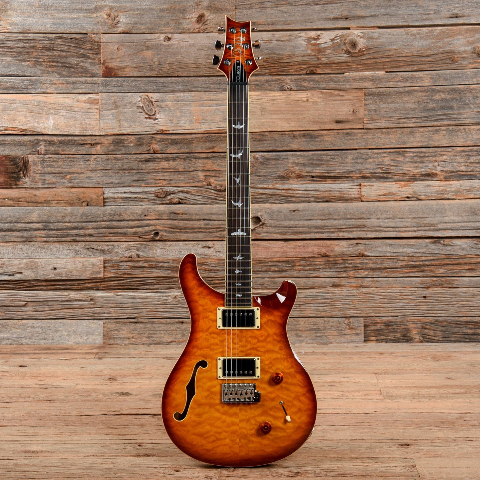 PRS SE Custom 22 Semi-Hollow Sunburst Electric Guitars / Semi-Hollow