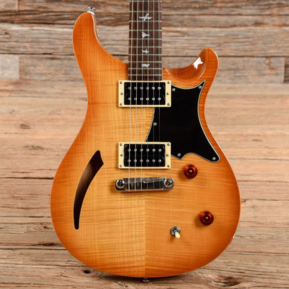 PRS SE Custom Semi-Hollow Sunburst Electric Guitars / Semi-Hollow