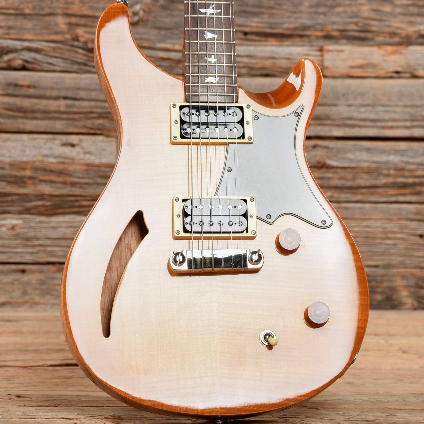 PRS SE Custom Semi-Hollow Sunburst Electric Guitars / Semi-Hollow