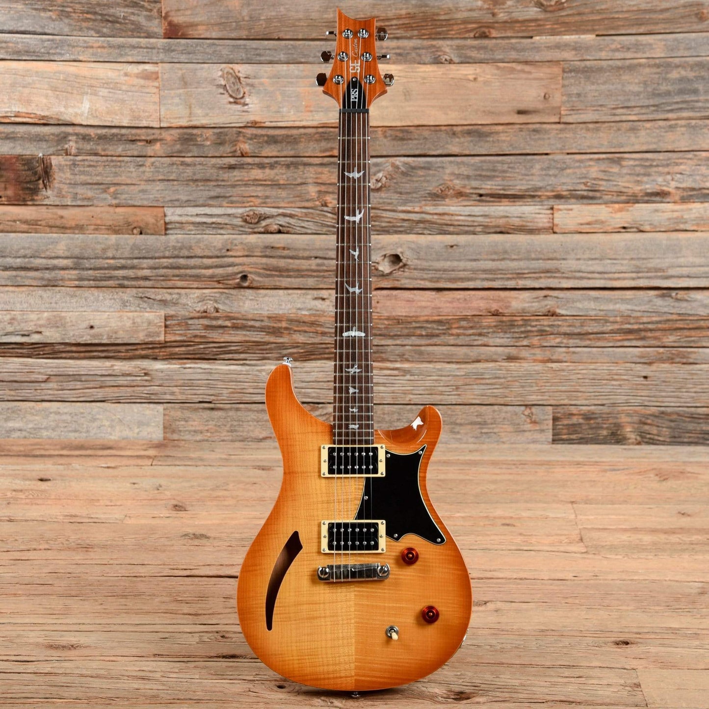 PRS SE Custom Semi-Hollow Sunburst Electric Guitars / Semi-Hollow