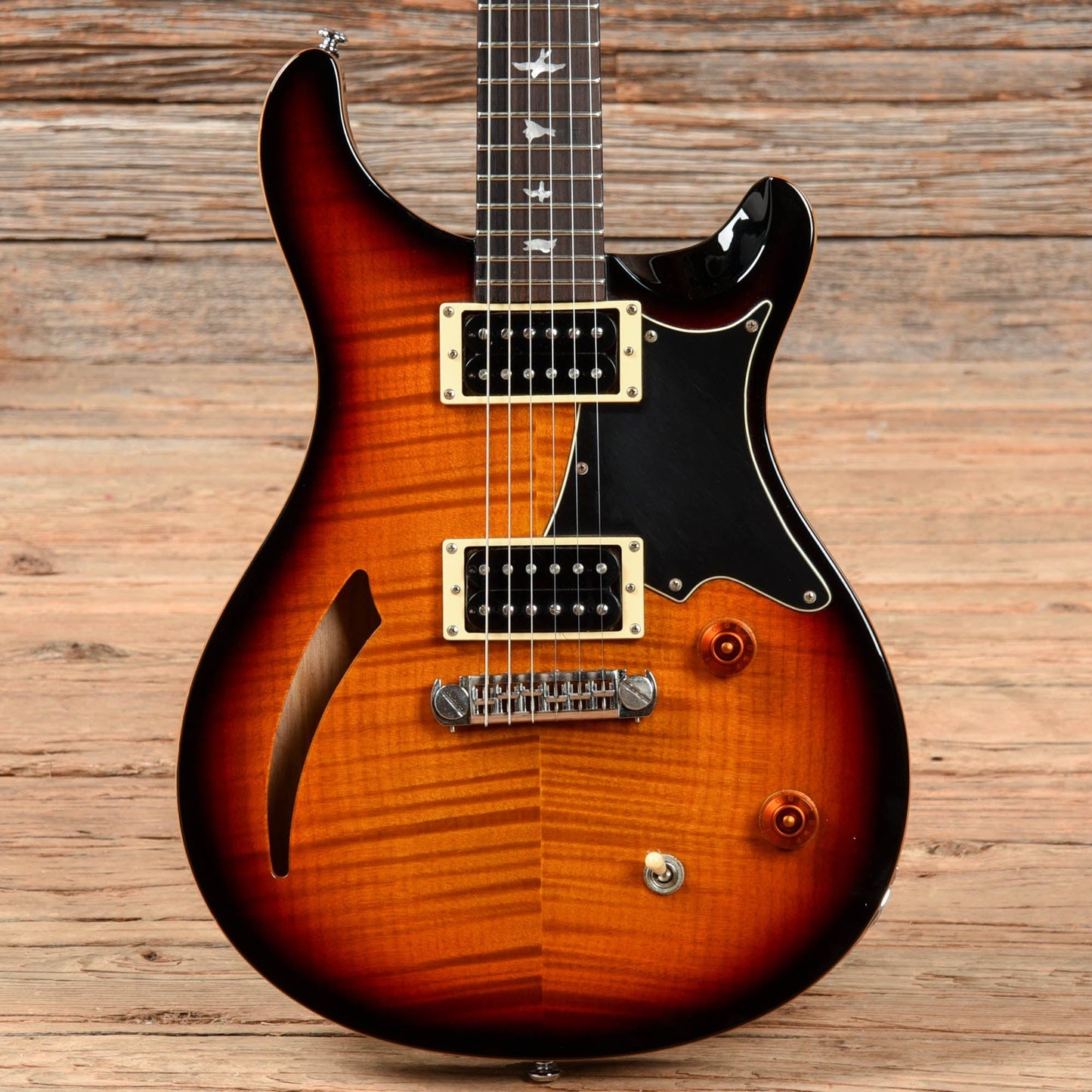 PRS SE Custom Semi-Hollow Sunburst Electric Guitars / Semi-Hollow