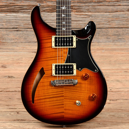 PRS SE Custom Semi-Hollow Sunburst Electric Guitars / Semi-Hollow