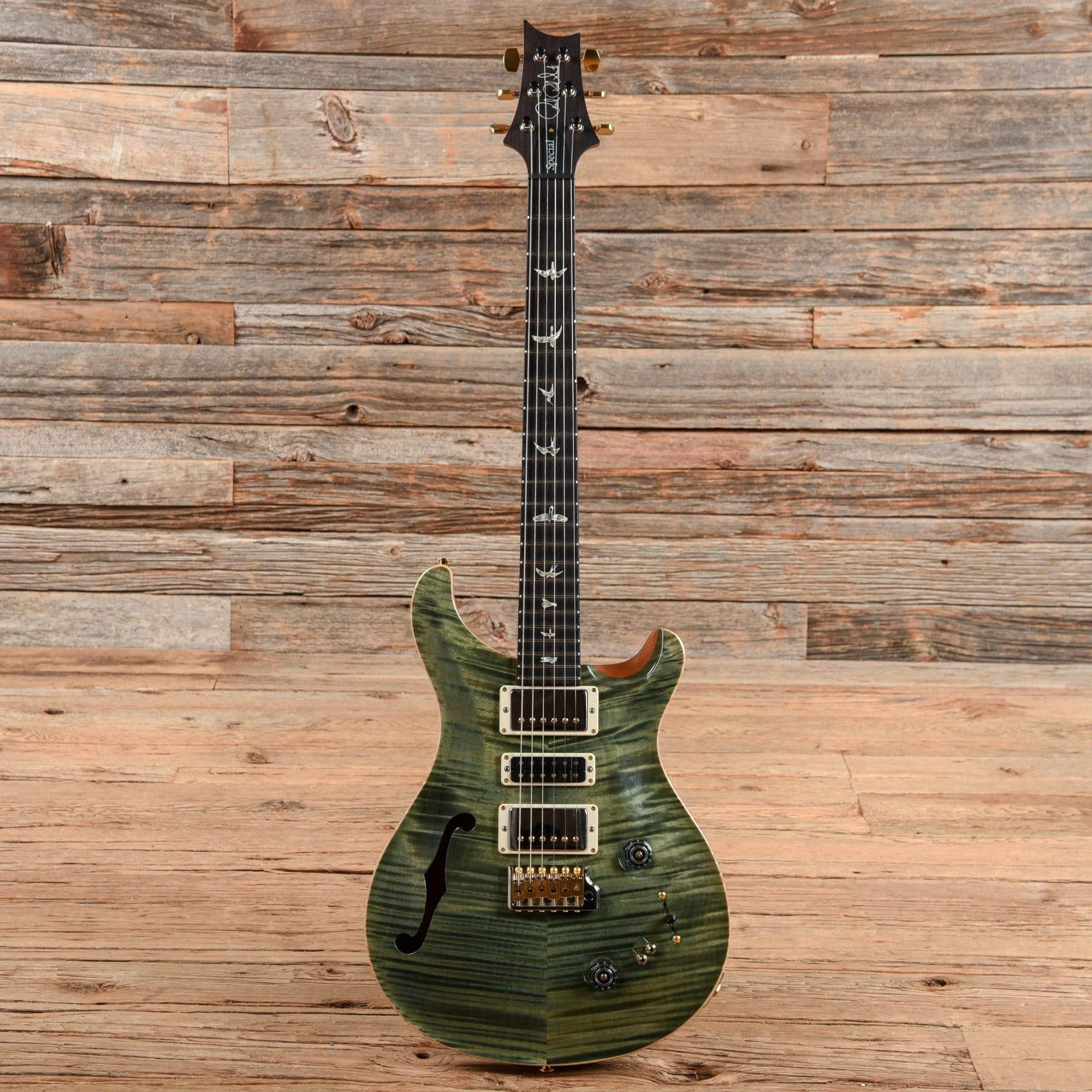 ギター PRS Special 22 Semi-hollow 10 top PRS Special 22 Semi-Hollow Limited Edition 10 Top Trampas Green