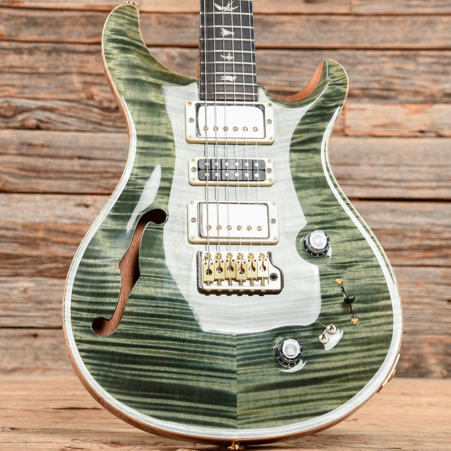 PRS Special 22 Semi-Hollow Limited Edition 10 Top Trampas Green 2019 Electric Guitars / Semi-Hollow