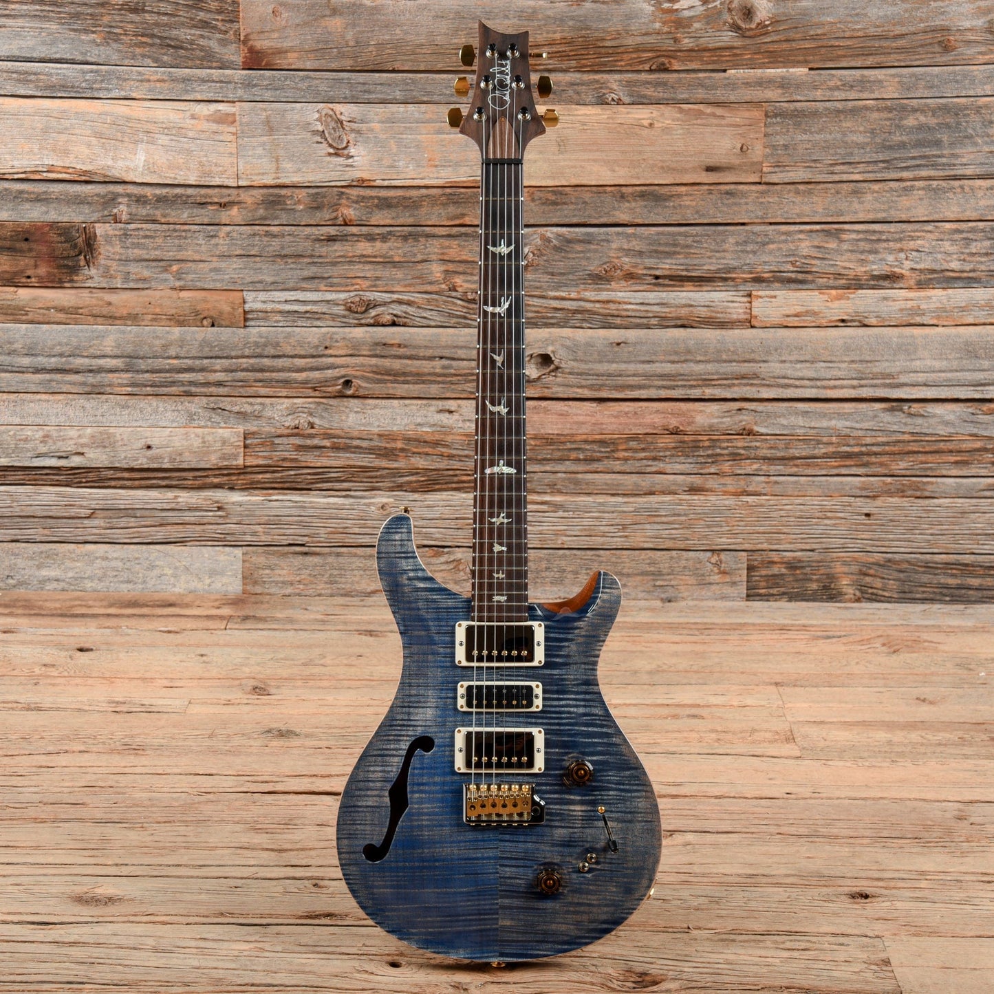 PRS Wood Library Special 22 Semi-Hollow w/ Brazilian Fretboard Faded Blue Jean 2018 Electric Guitars / Semi-Hollow