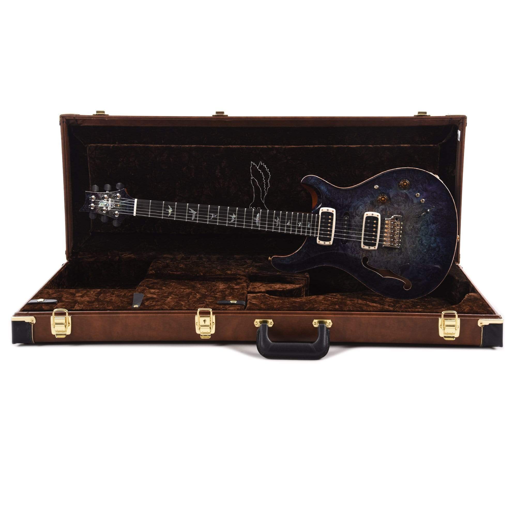 PRS 2021 NAMM Limited Private Stock Modern Eagle V Semi-Hollow Burl Maple Natural Electric Guitars / Solid Body