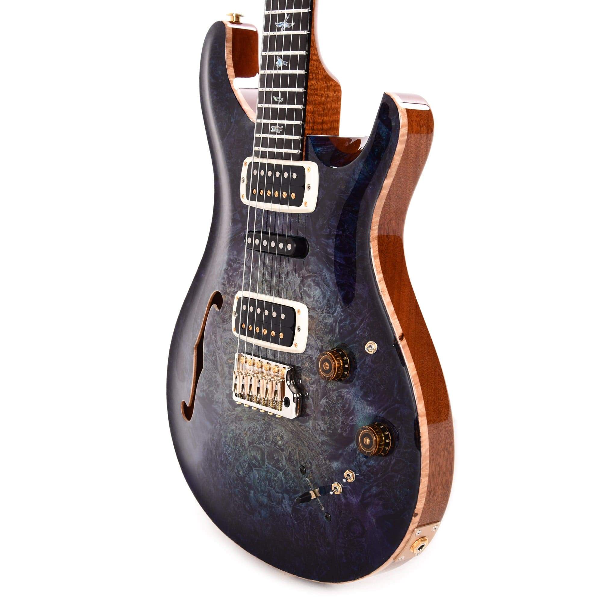 PRS 2021 NAMM Limited Private Stock Modern Eagle V Semi-Hollow Burl Maple Natural Electric Guitars / Solid Body