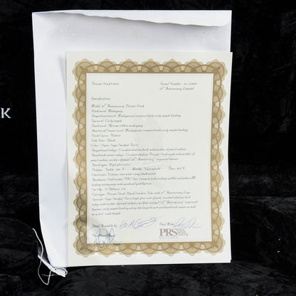 PRS 20th Anniversary Limited Private Stock Sage Smoke Burst 2016 Electric Guitars / Solid Body