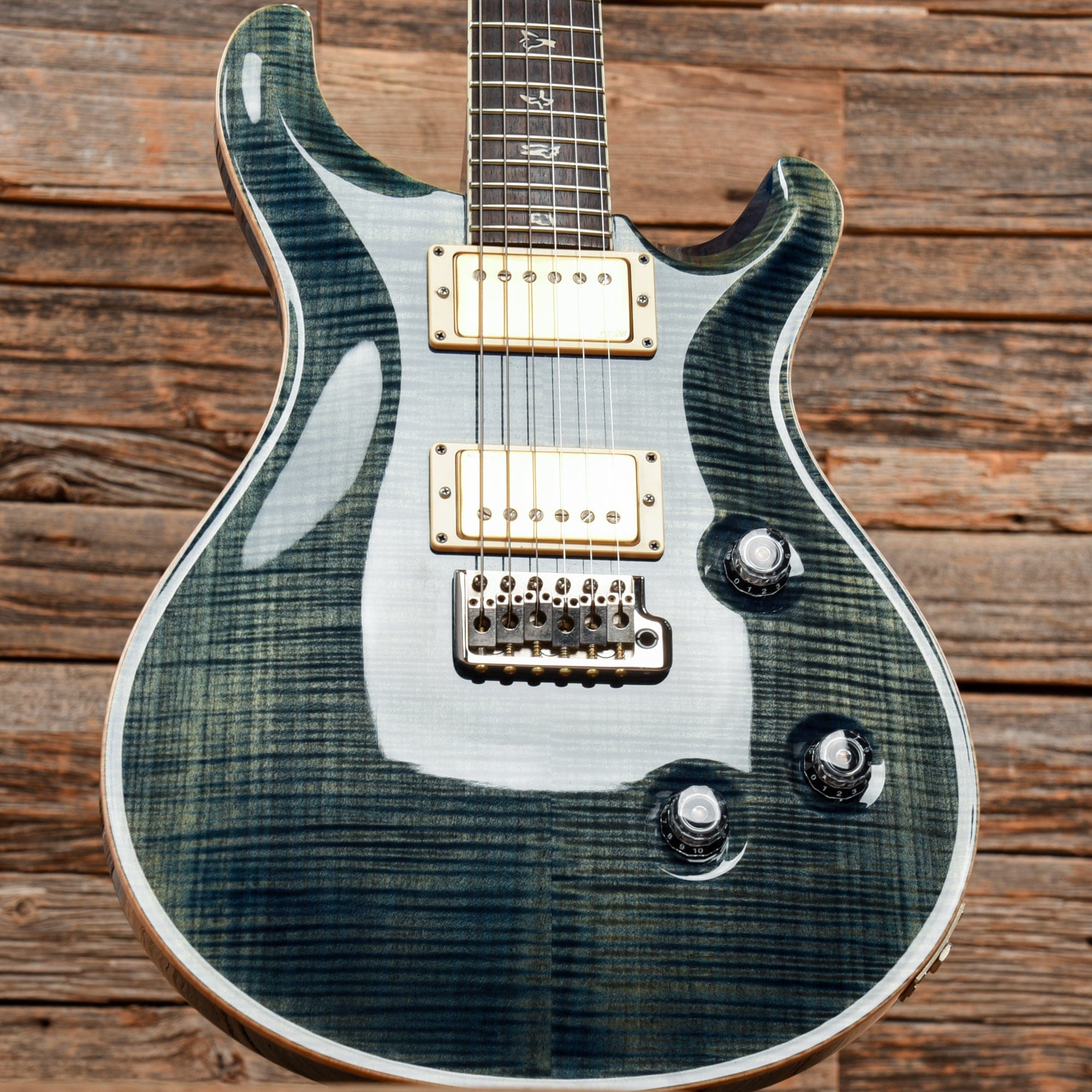 PRS 25th Anniversary Custom 24 Transparent Blue 2010 Electric Guitars / Solid Body
