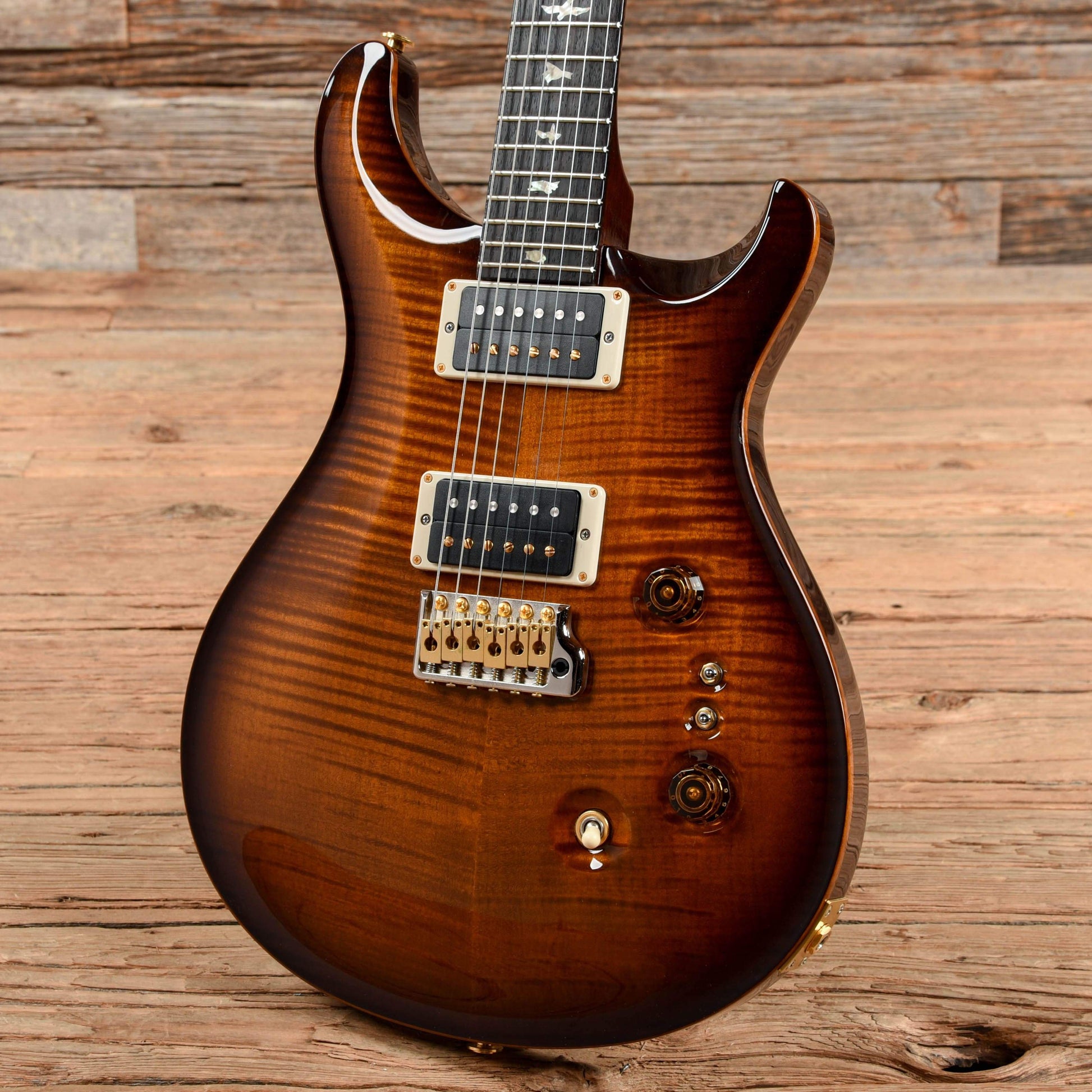 PRS 35th Anniversary Custom 24 10 Top Custom Color Vintage Smoked Burst Electric Guitars / Solid Body