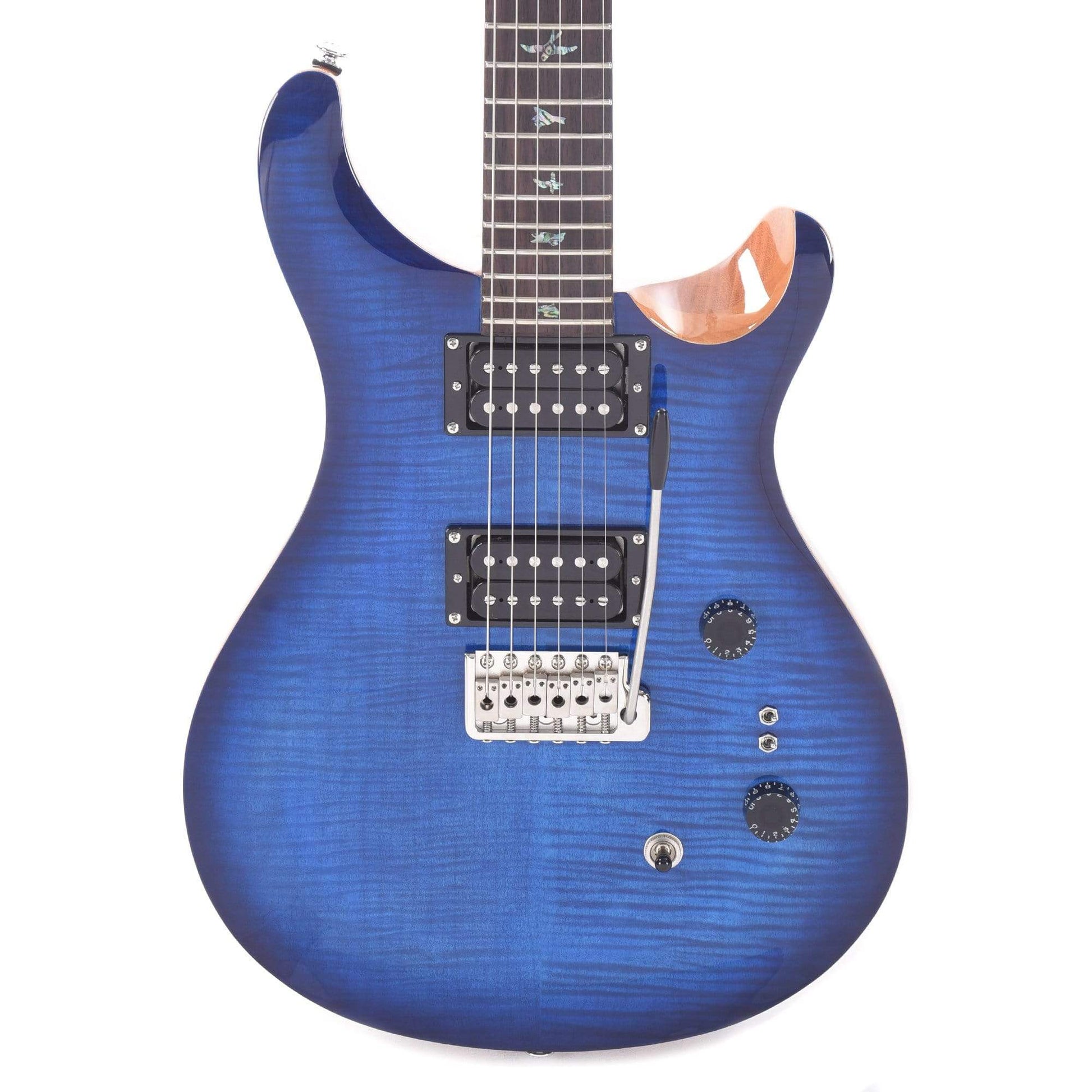 PRS 35th Anniversary SE Custom 24 Faded Blue Burst Electric Guitars / Solid Body