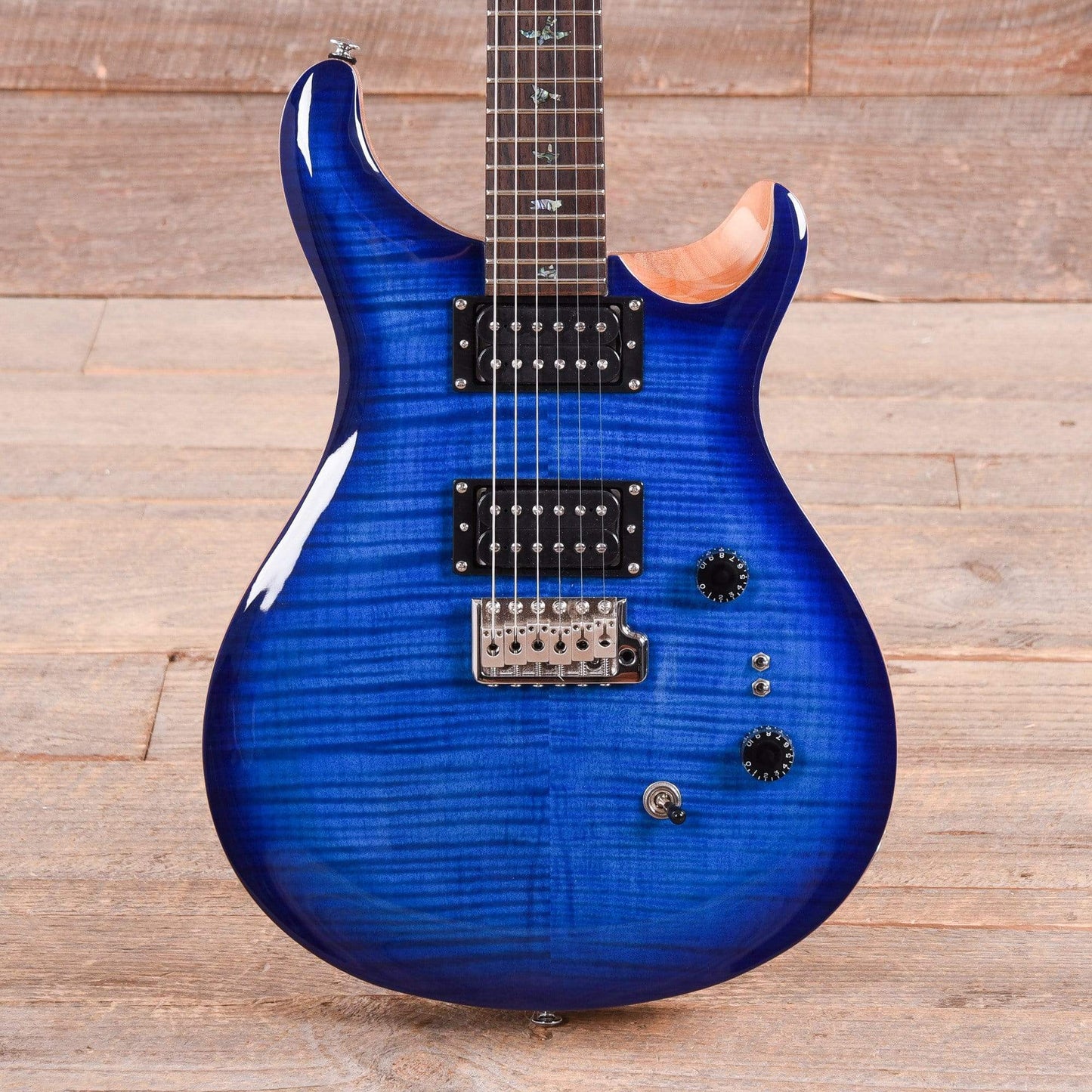 PRS 35th Anniversary SE Custom 24 Faded Blue Burst Electric Guitars / Solid Body