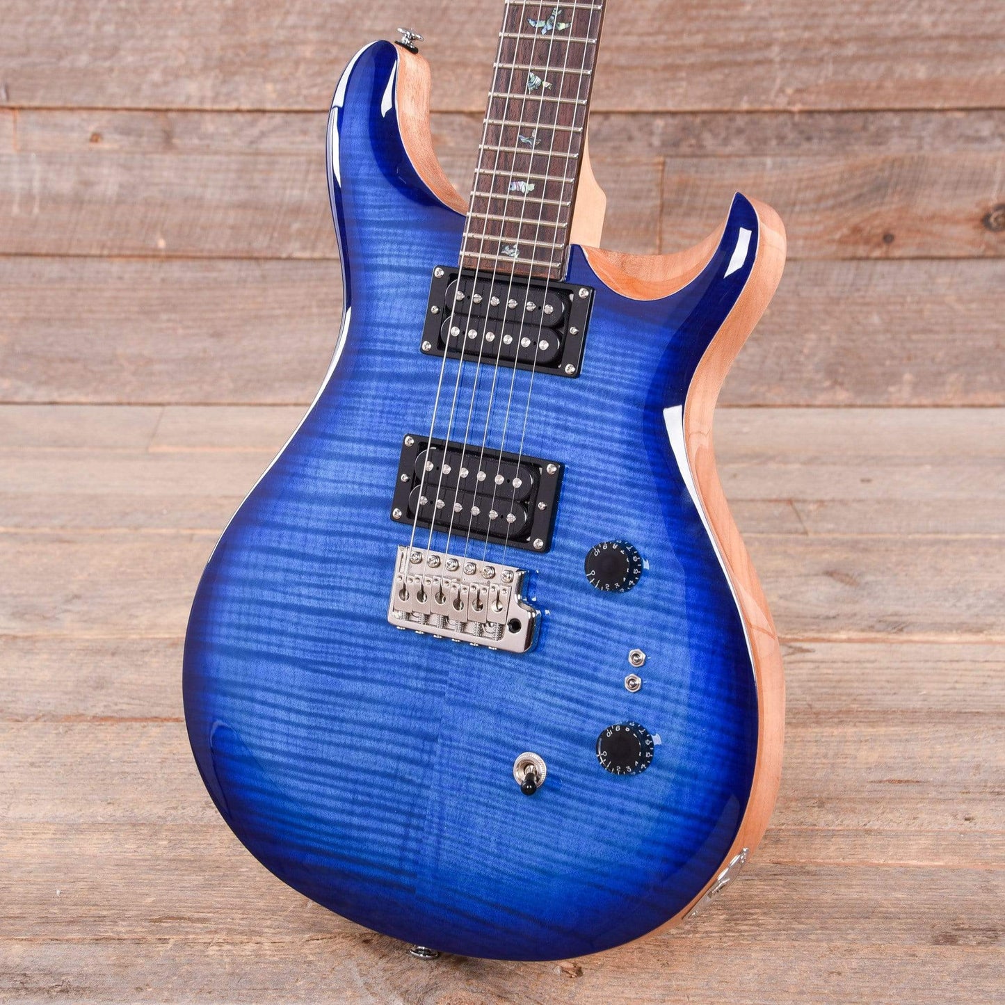 PRS 35th Anniversary SE Custom 24 Faded Blue Burst Electric Guitars / Solid Body