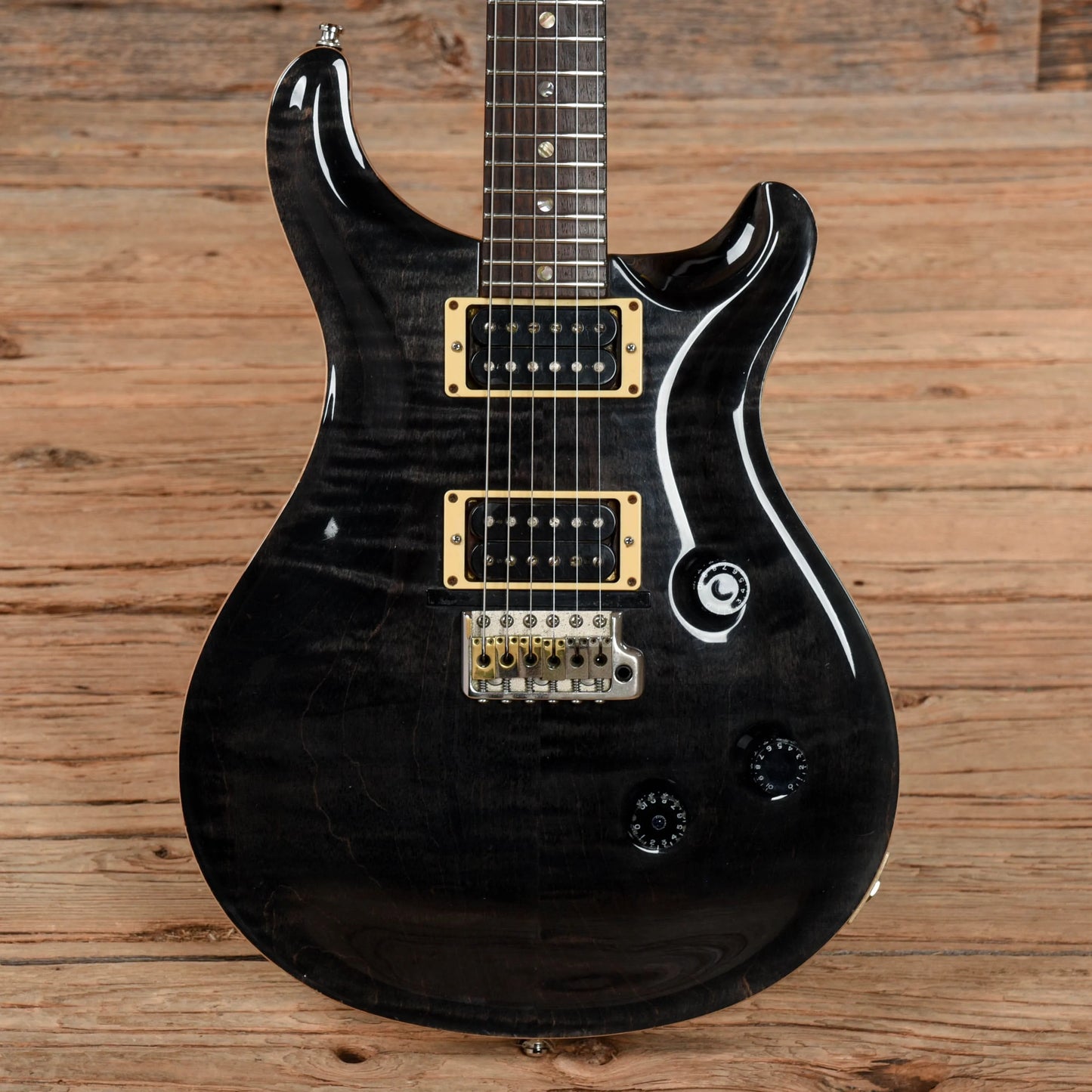 PRS CE24 Maple Top 塗りつぶしBLACK、95年製傷多め鳴良し PRS CE 24 Electric Guitar - Black Top | Sweetwater