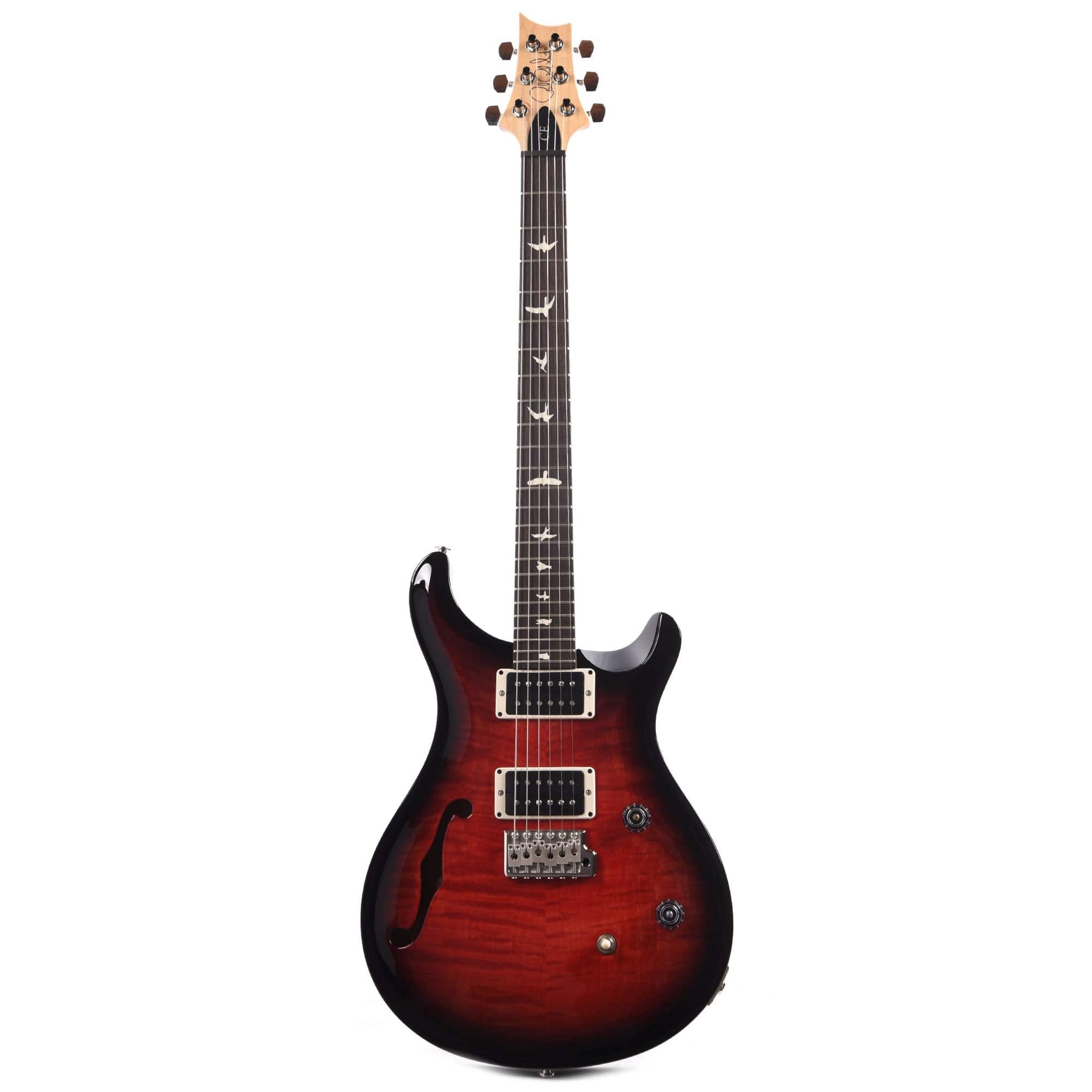 PRS CE 24 Semi-Hollow Custom Color Fire Red Burst Wrap Electric Guitars / Solid Body