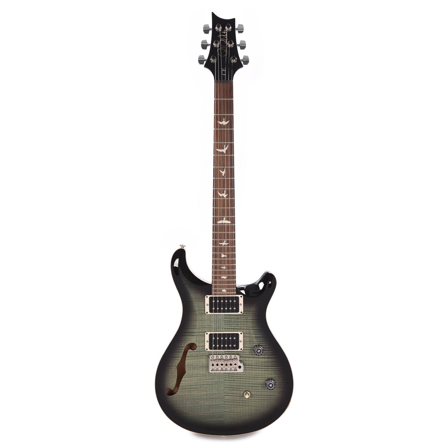 PRS CE 24 Semi-Hollow Custom Color Trampas Green Electric Guitars / Solid Body