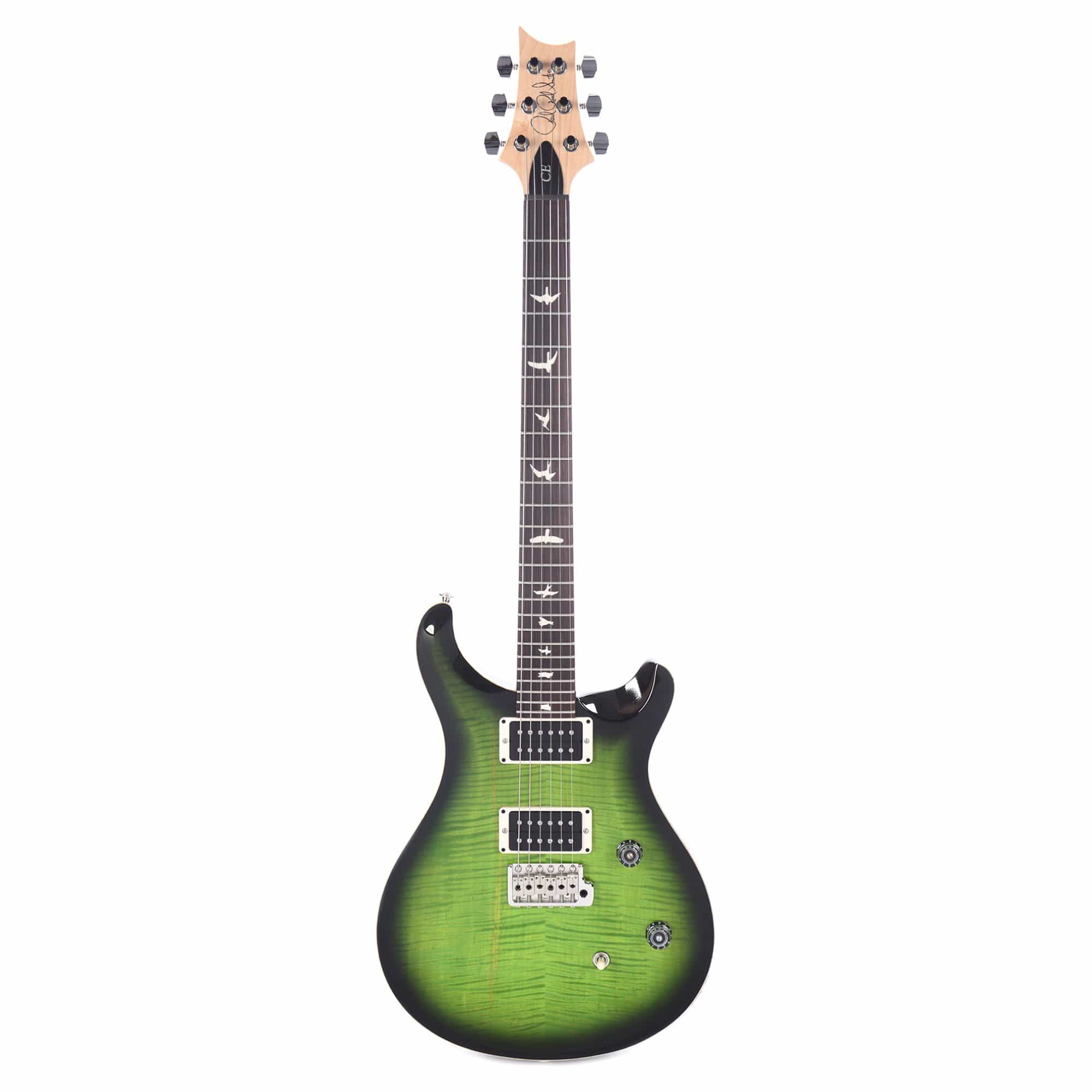 PRS CE24 Custom Color Green w/Black Burst Electric Guitars / Solid Body